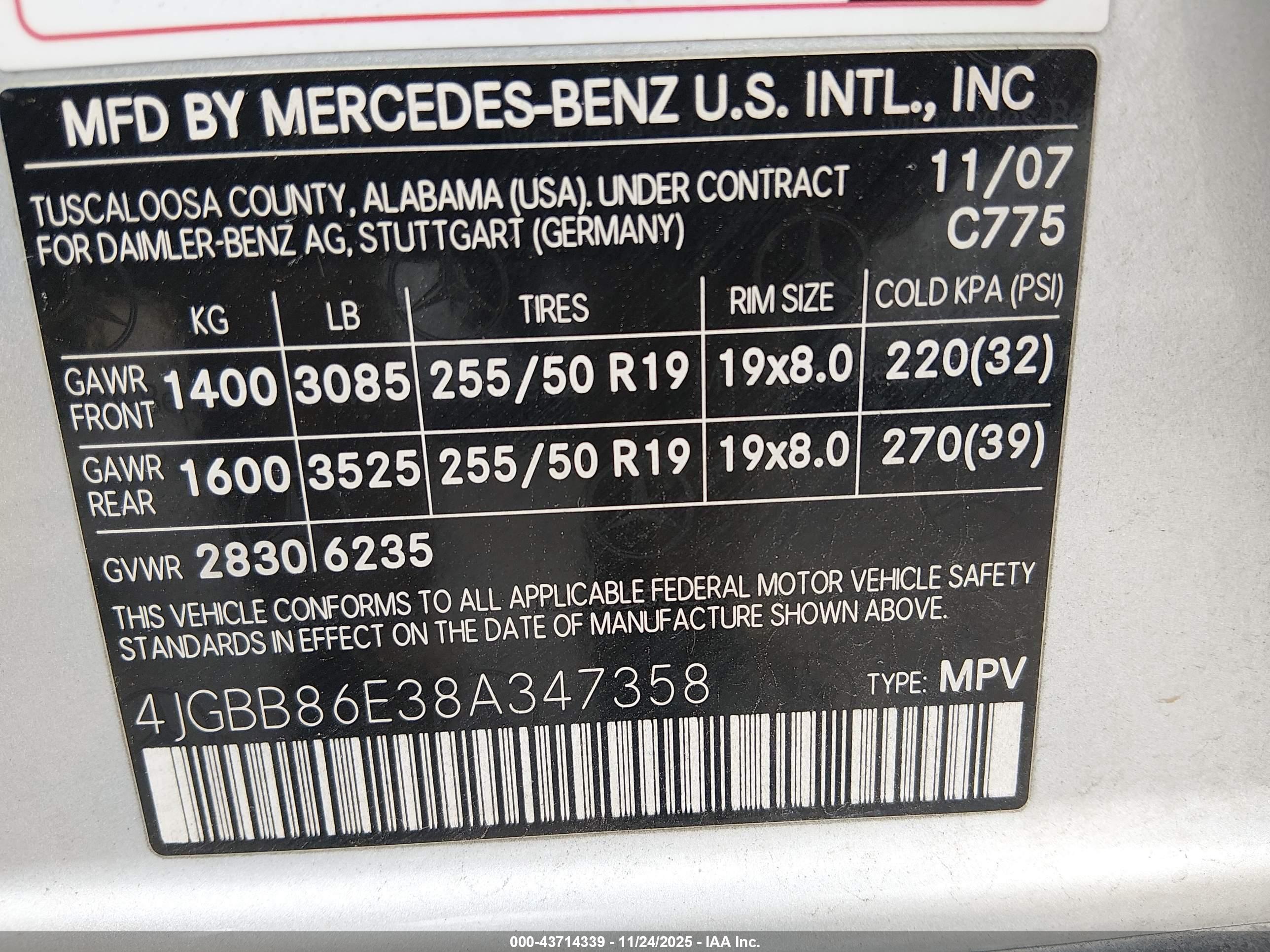 MERCEDES-BENZ ML image 9