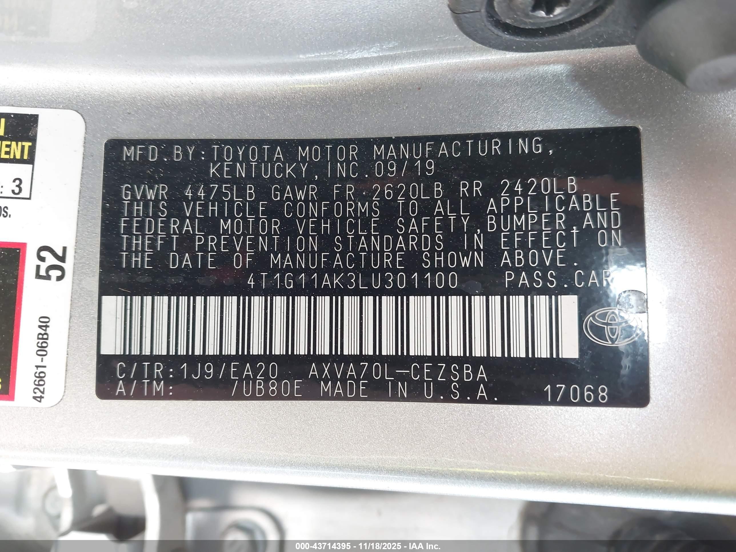 TOYOTA CAMRY image 9