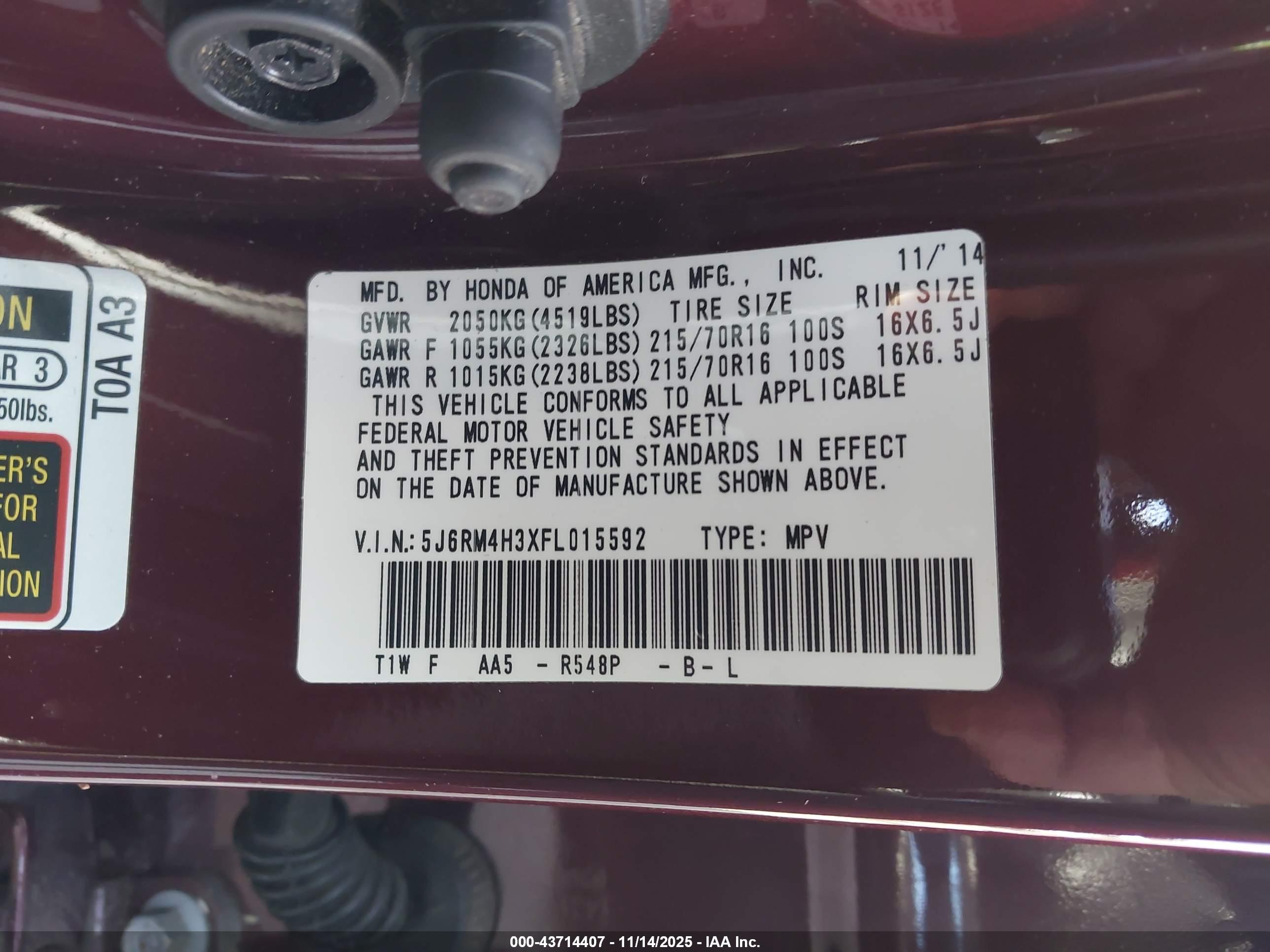 HONDA CR-V image 9