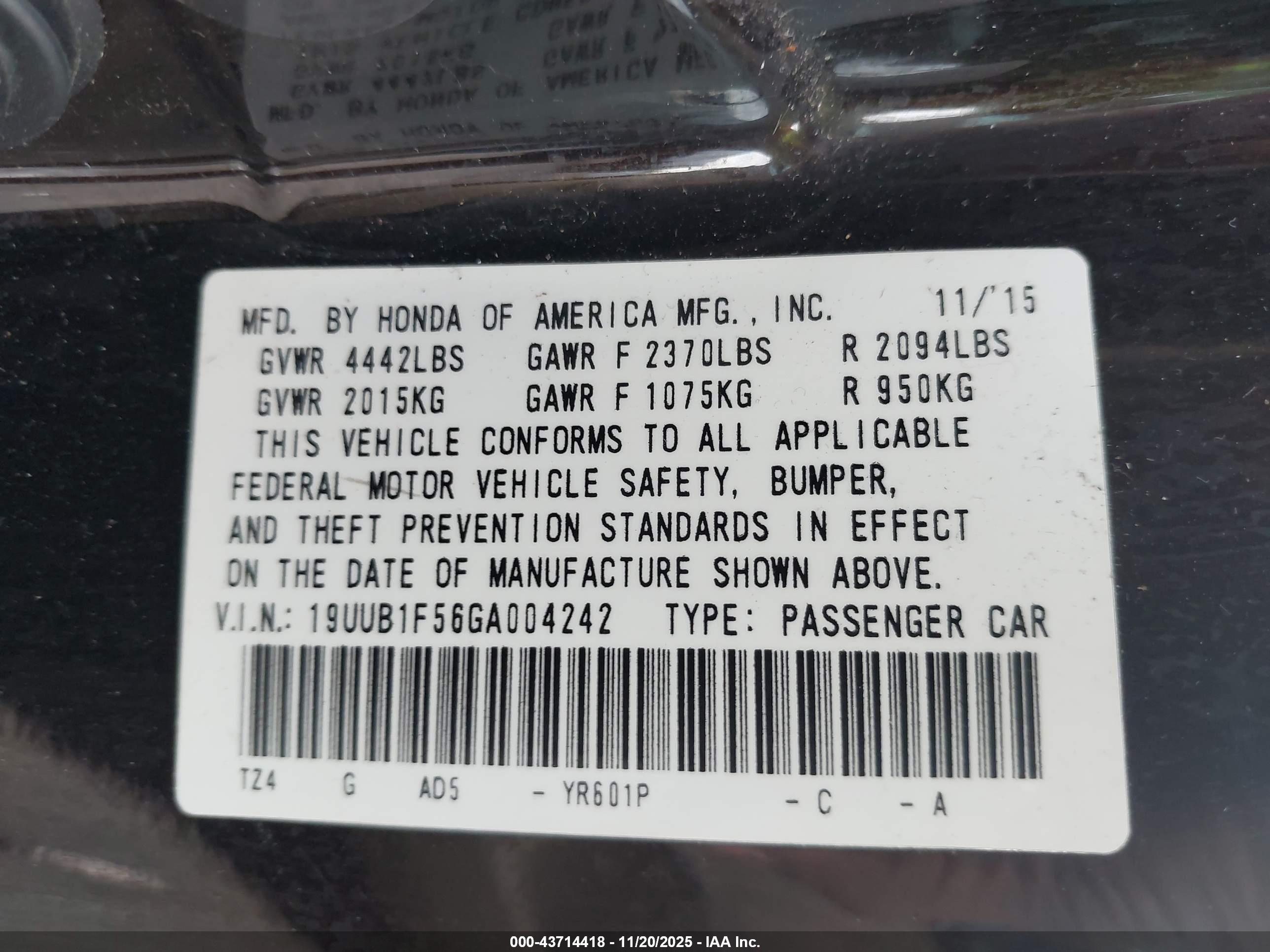 ACURA TLX image 9