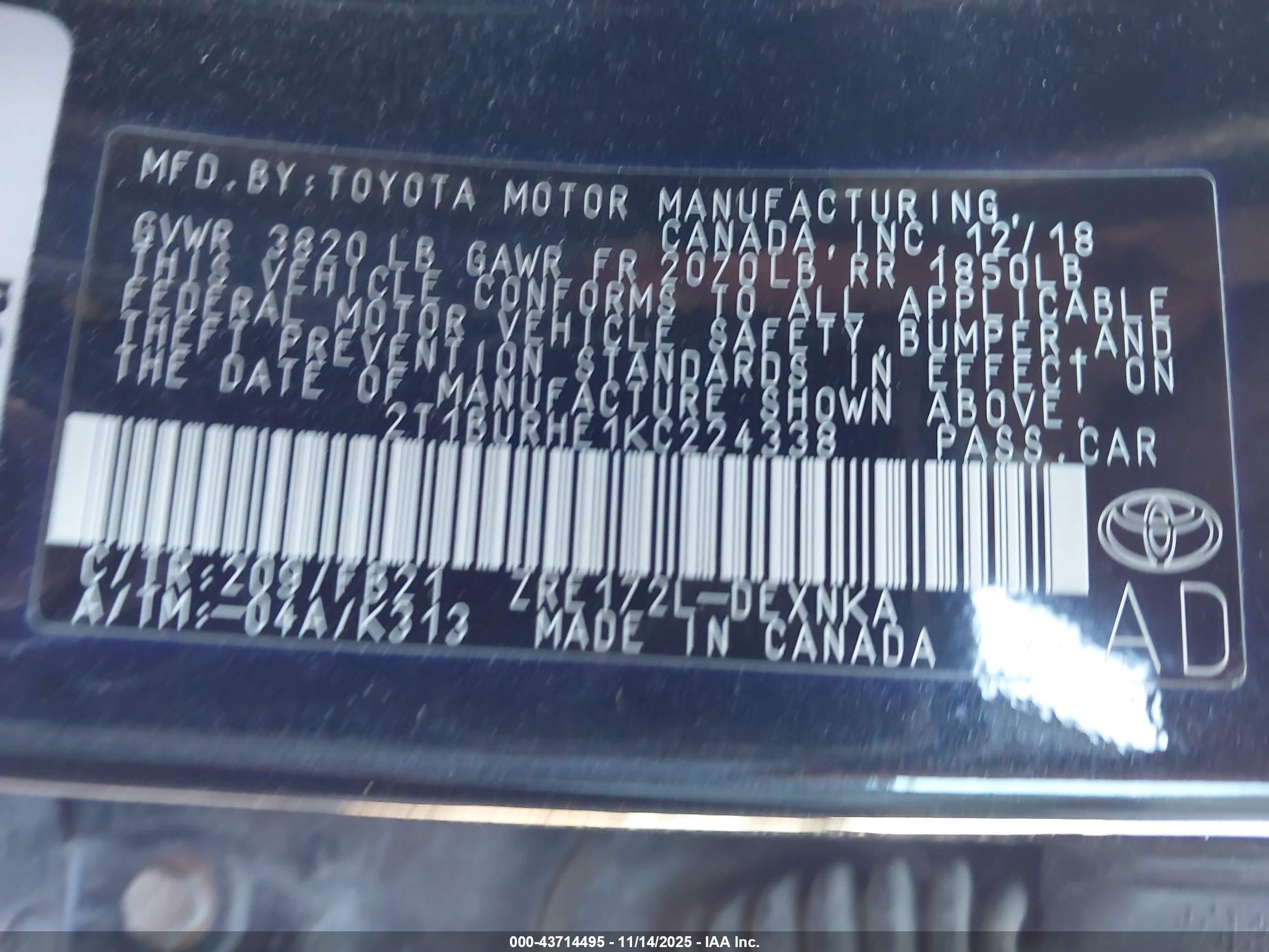 TOYOTA COROLLA image 9