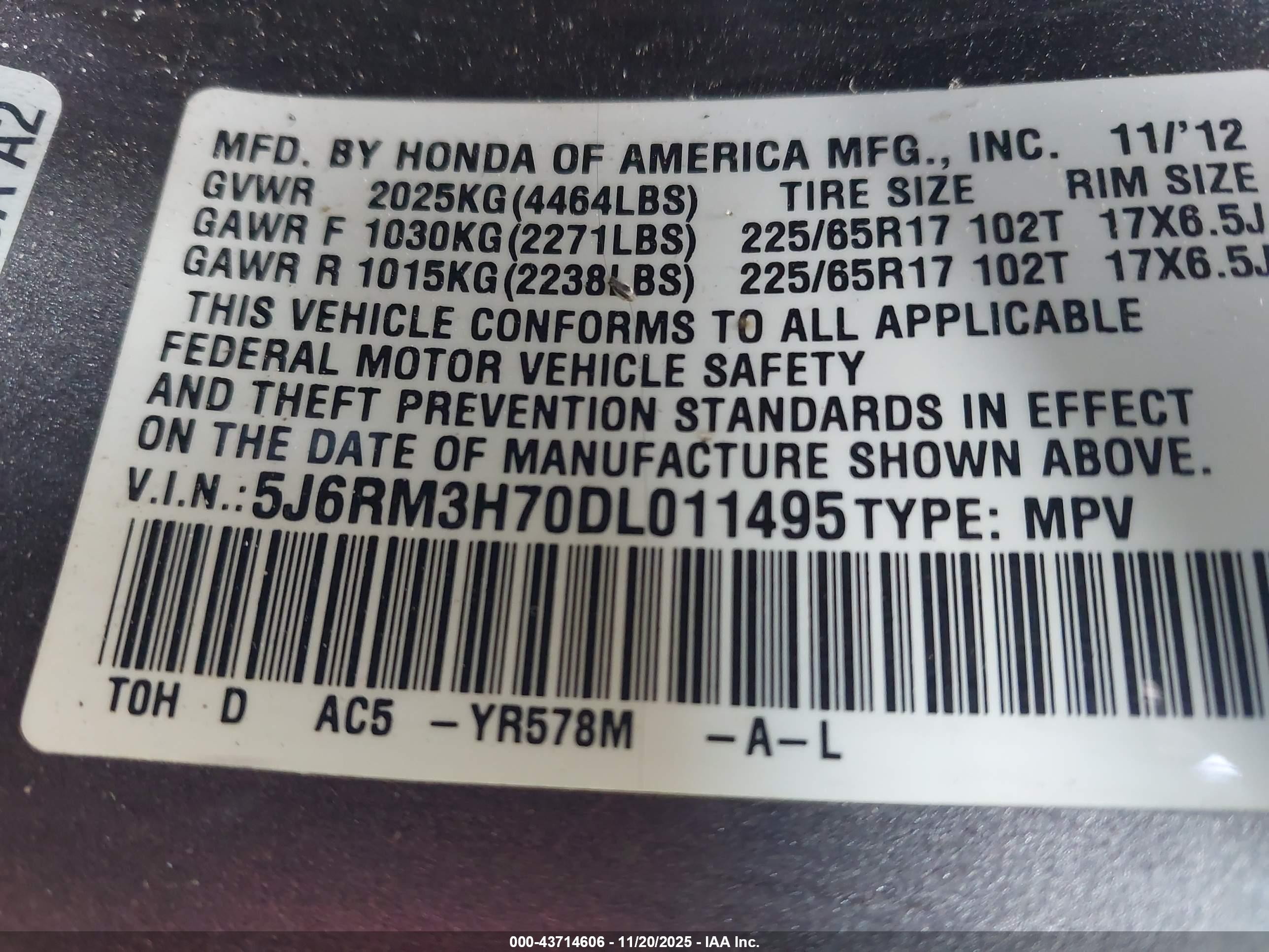 HONDA CR-V image 9