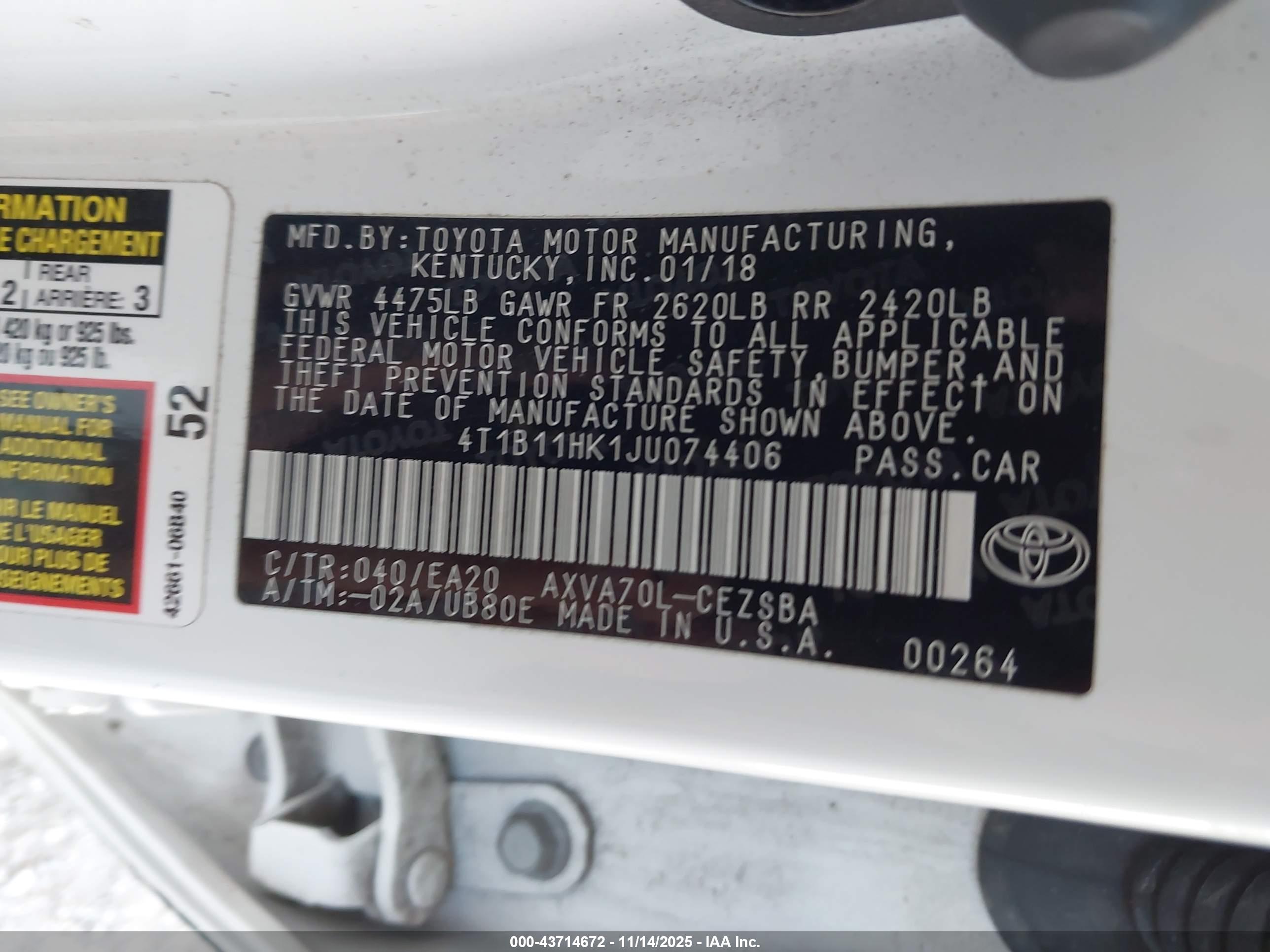 TOYOTA CAMRY image 9