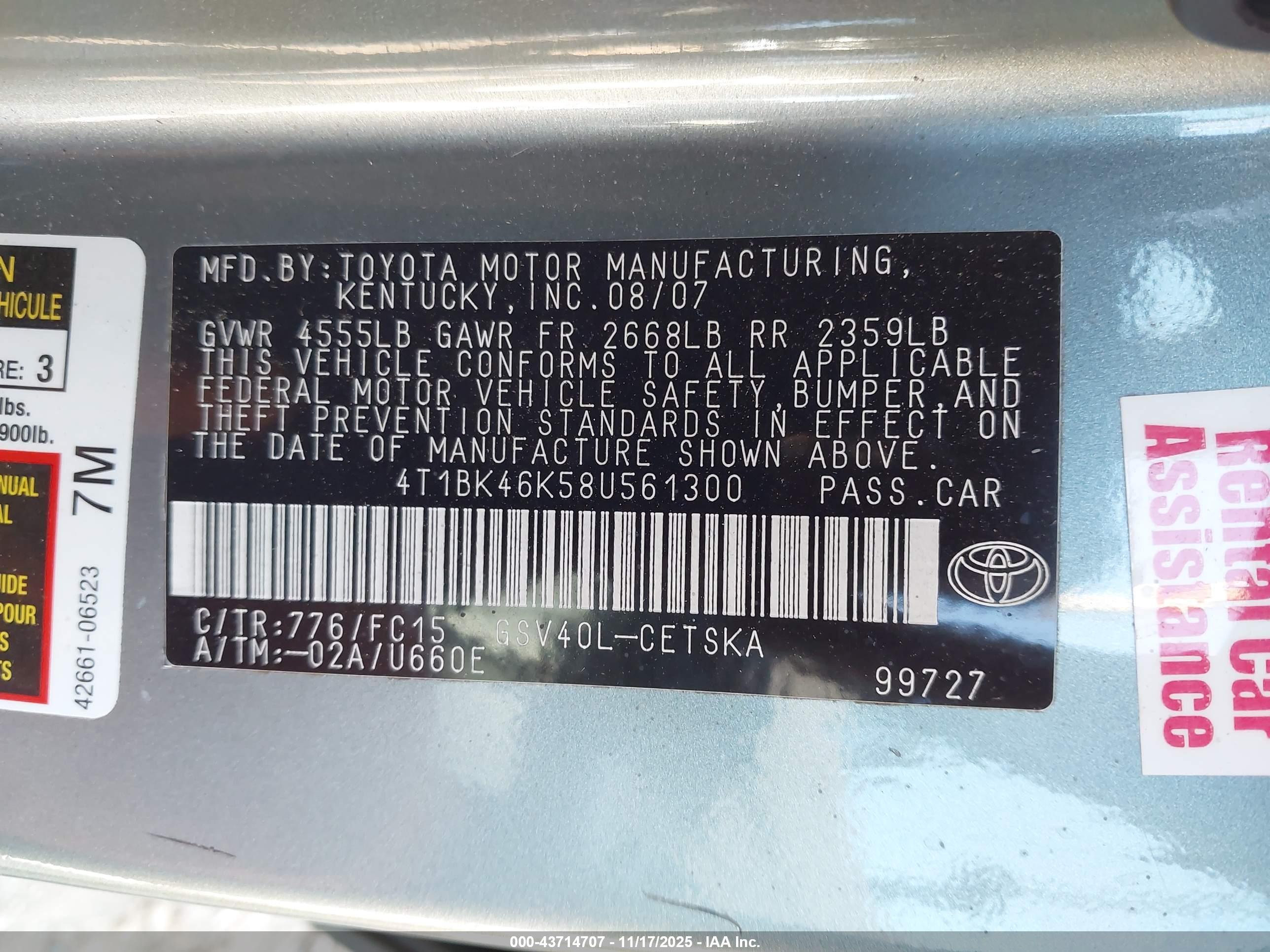 TOYOTA CAMRY image 9