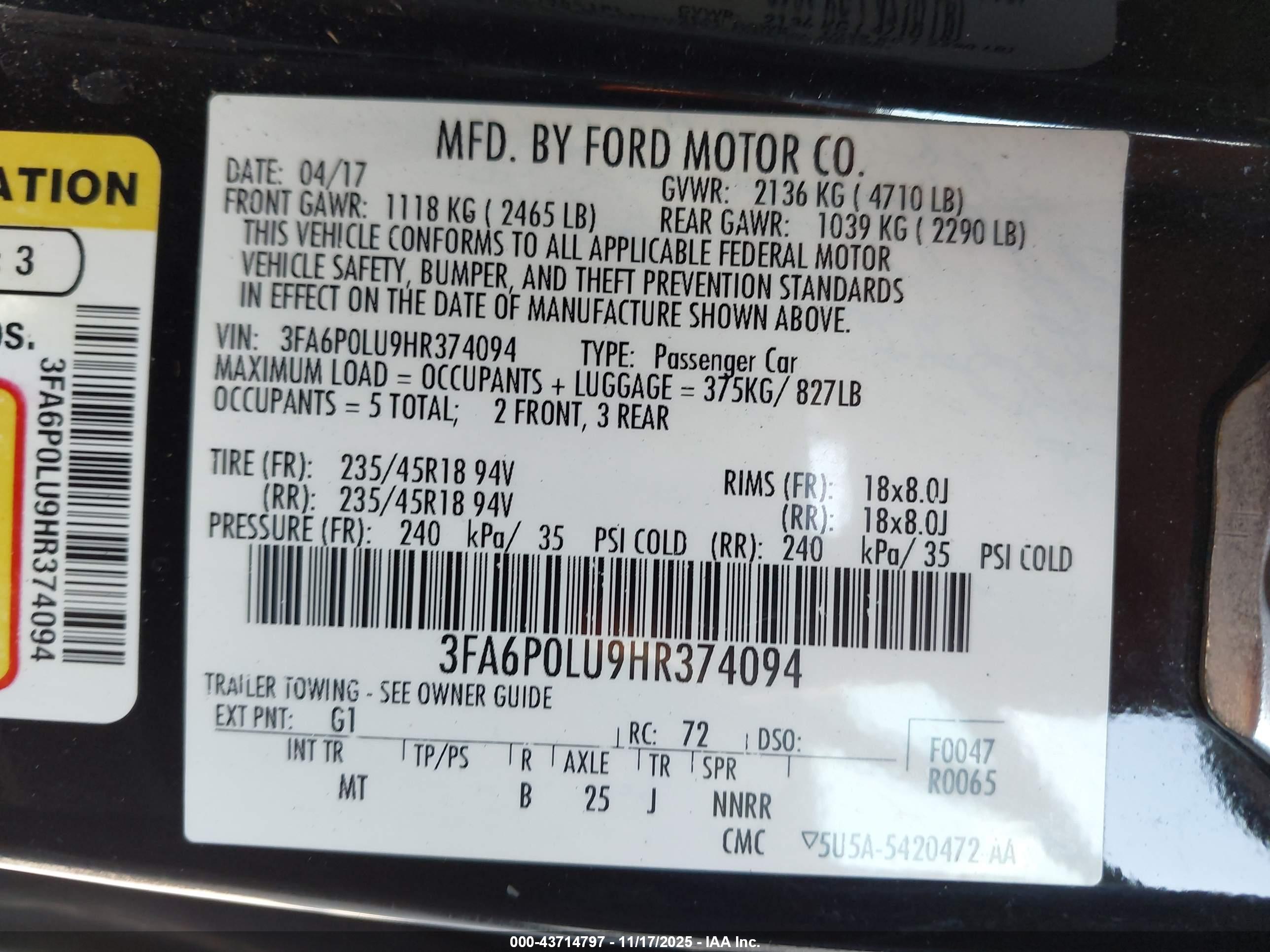FORD FUSION image 9