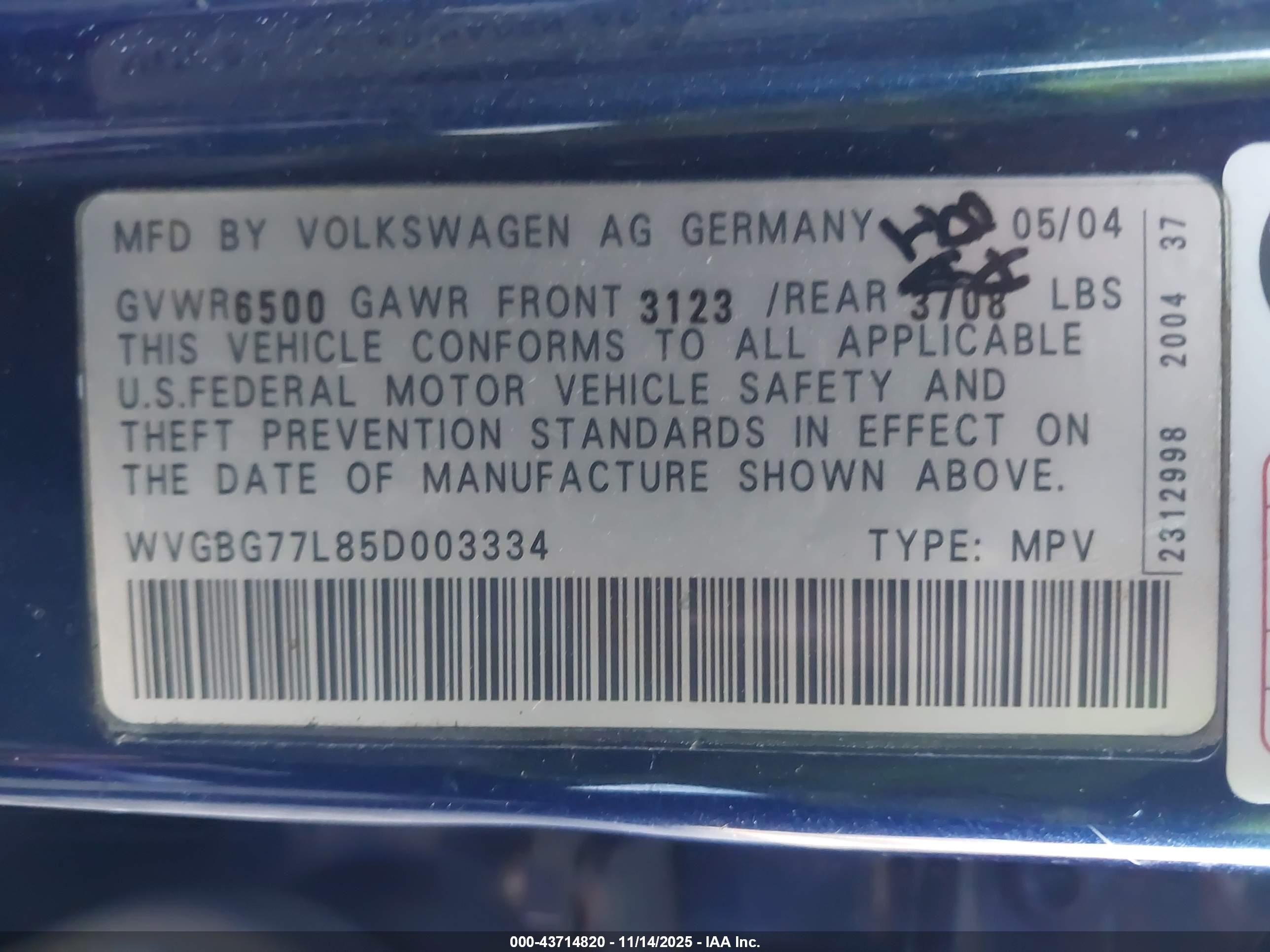 VOLKSWAGEN TOUAREG image 9