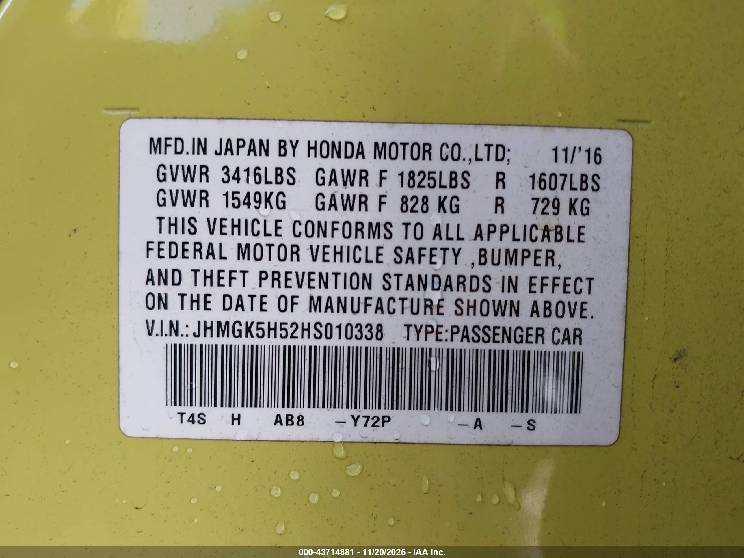 HONDA FIT image 9