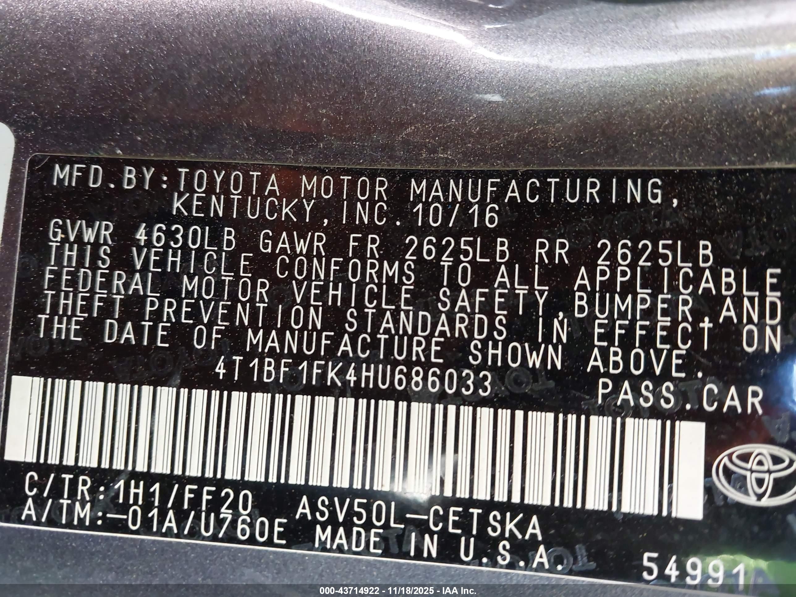 TOYOTA CAMRY image 9