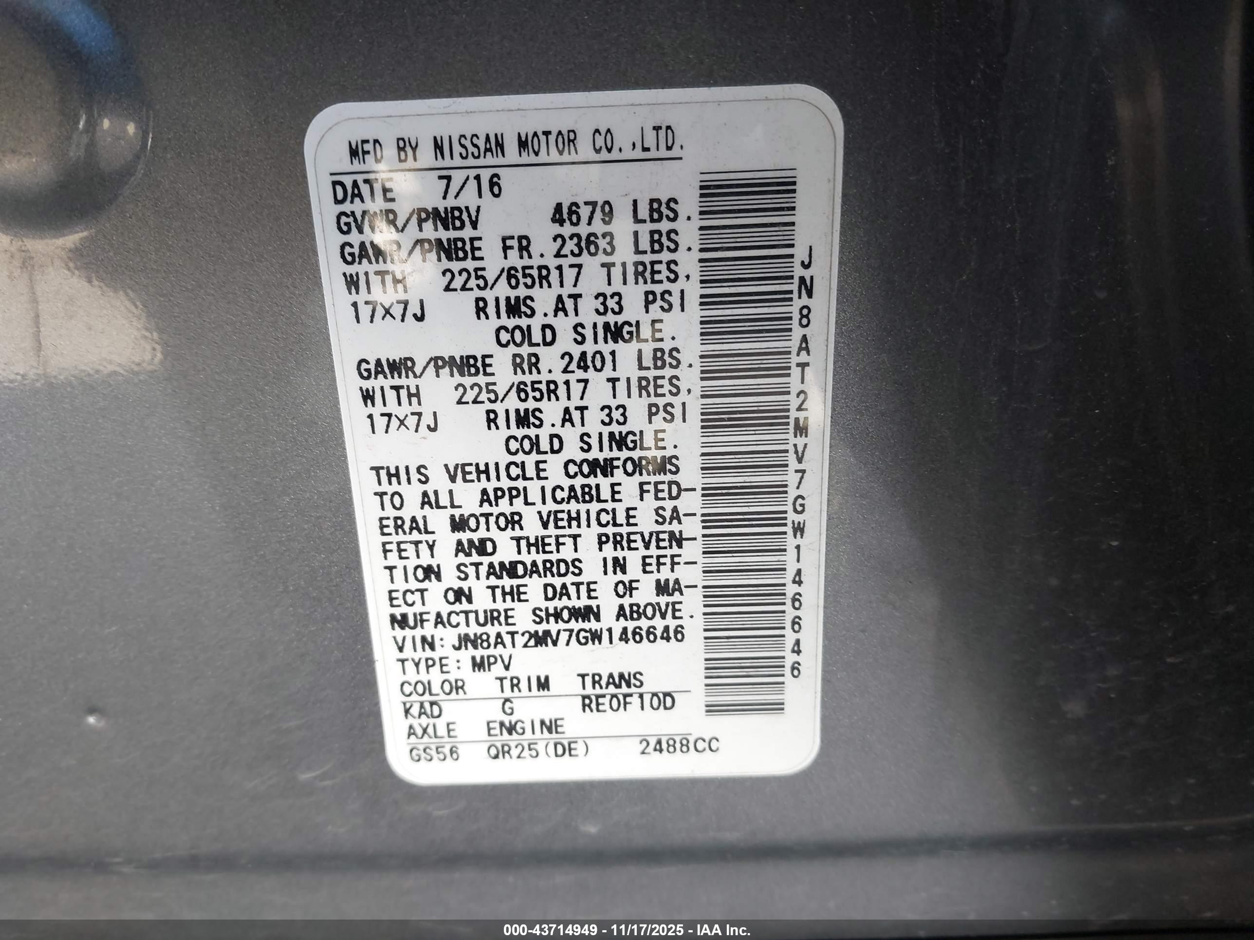 NISSAN ROGUE image 9