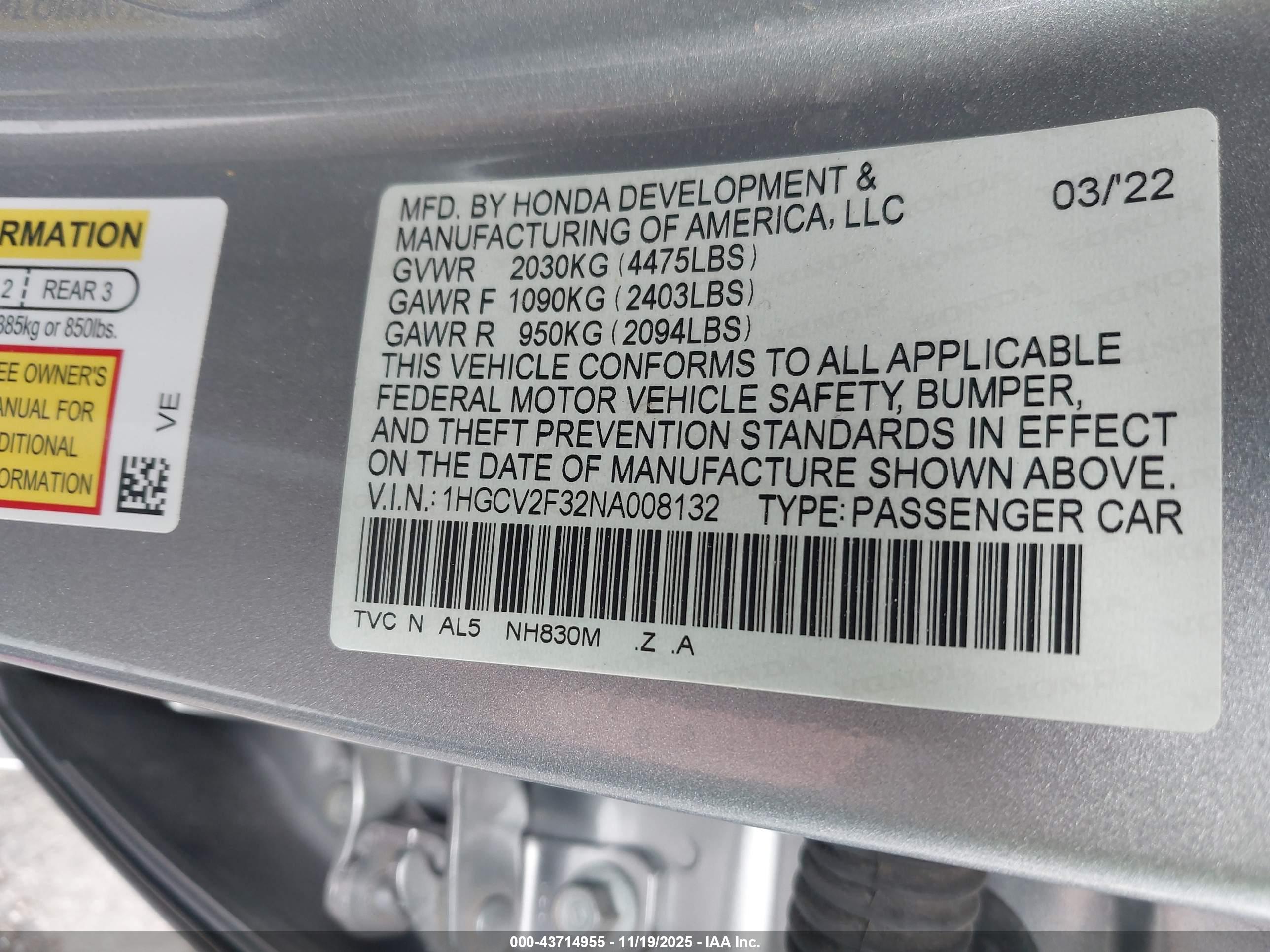 HONDA ACCORD image 9