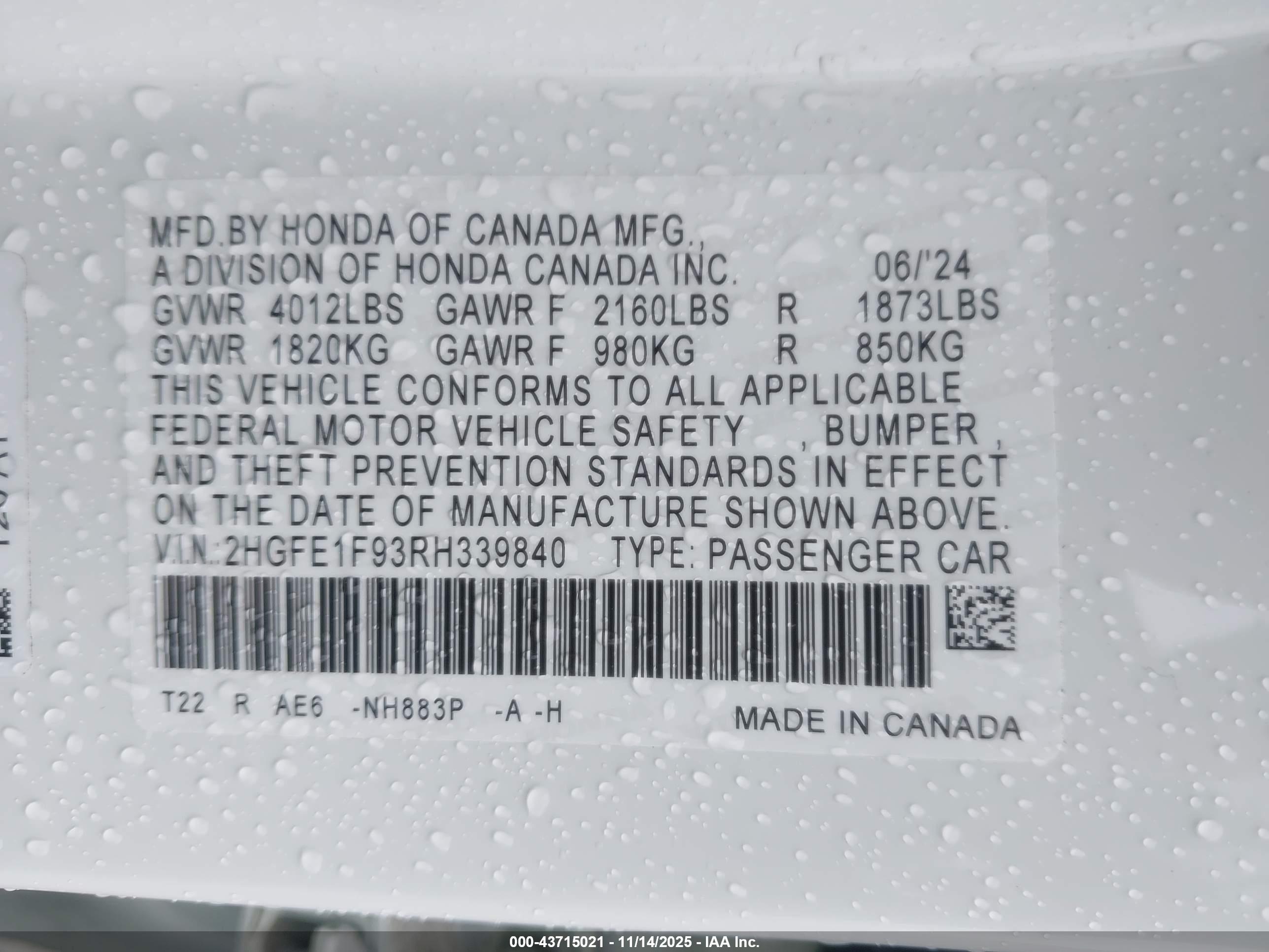 HONDA CIVIC image 9