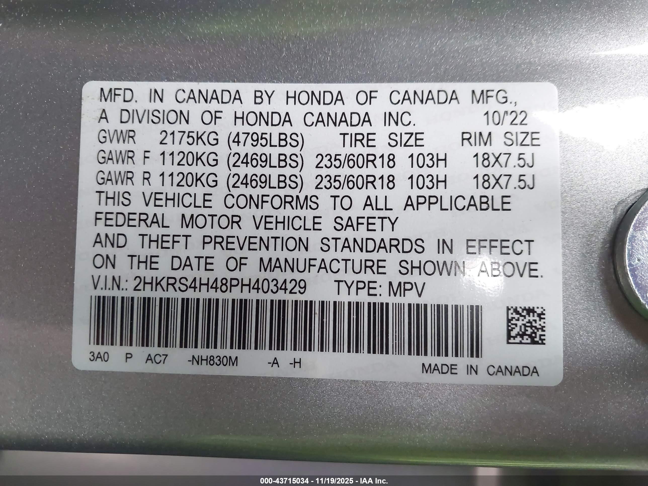 HONDA CR-V image 9