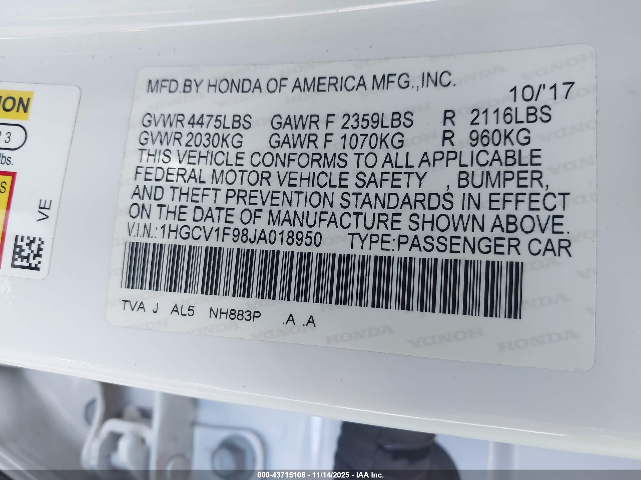 HONDA ACCORD image 9