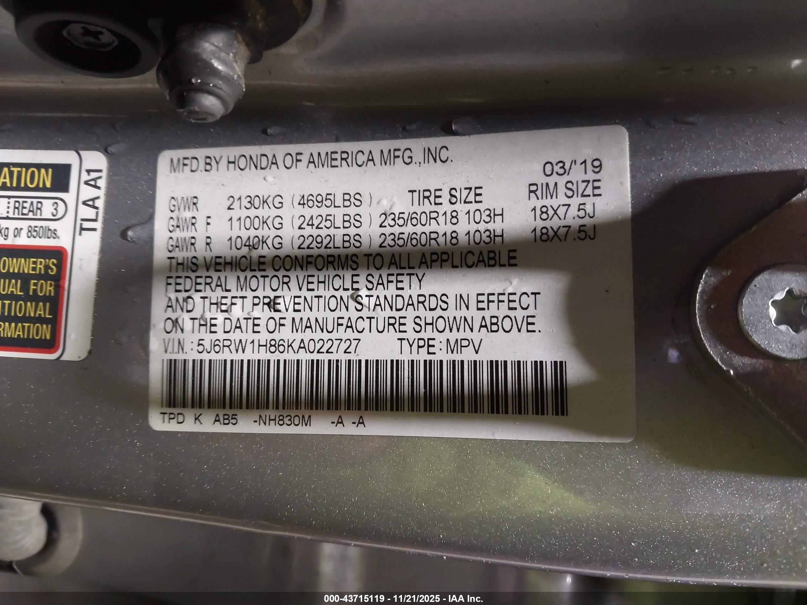 HONDA CR-V image 9