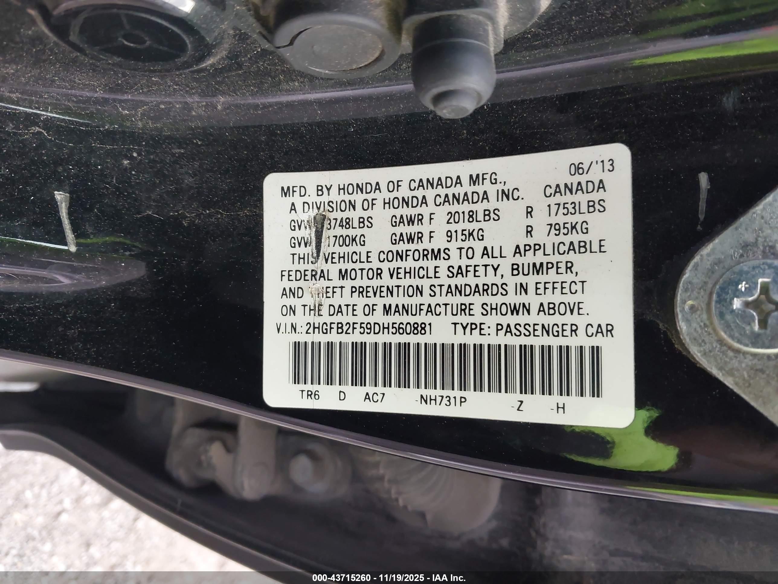 HONDA CIVIC image 9