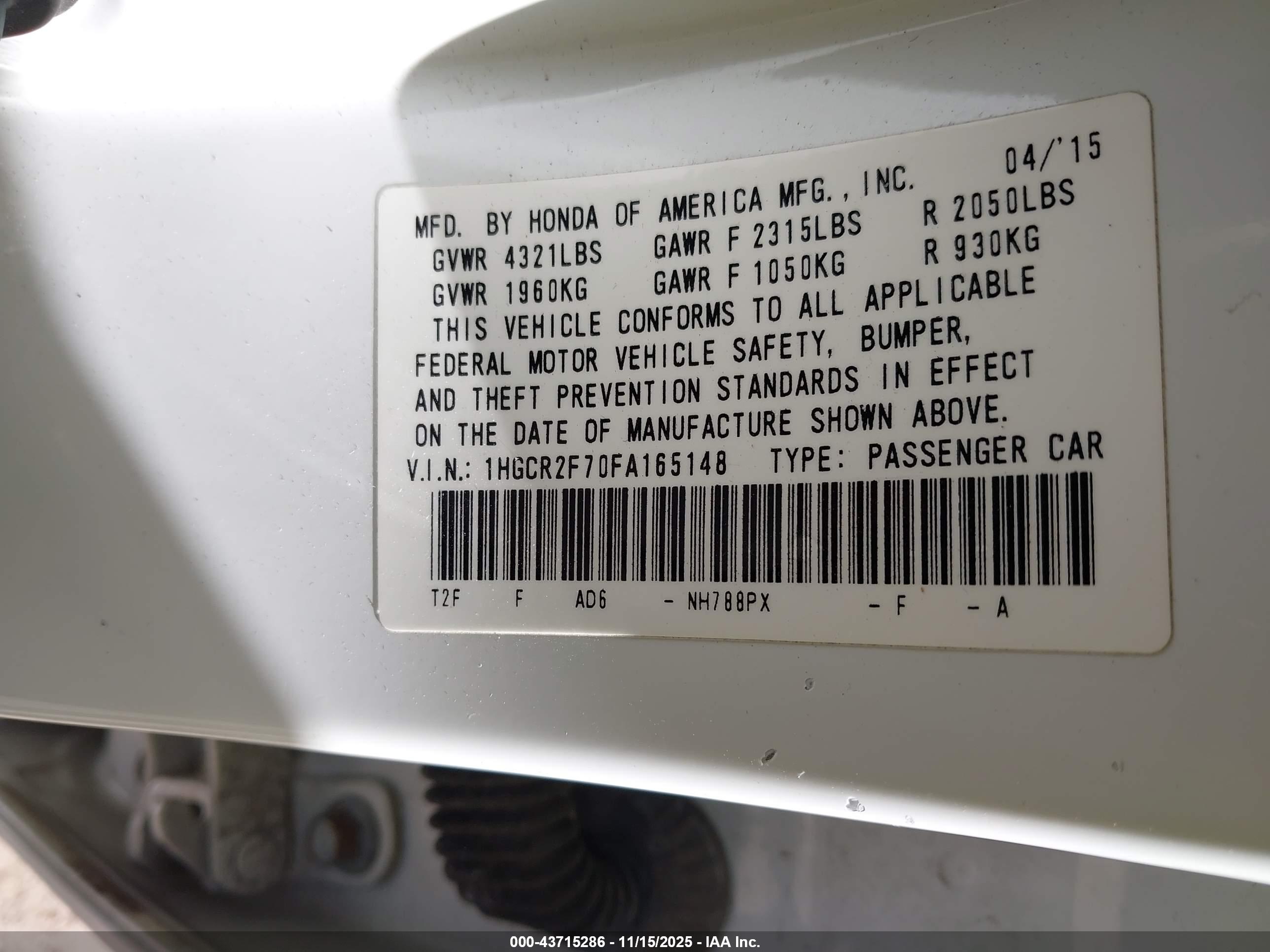 HONDA ACCORD image 9