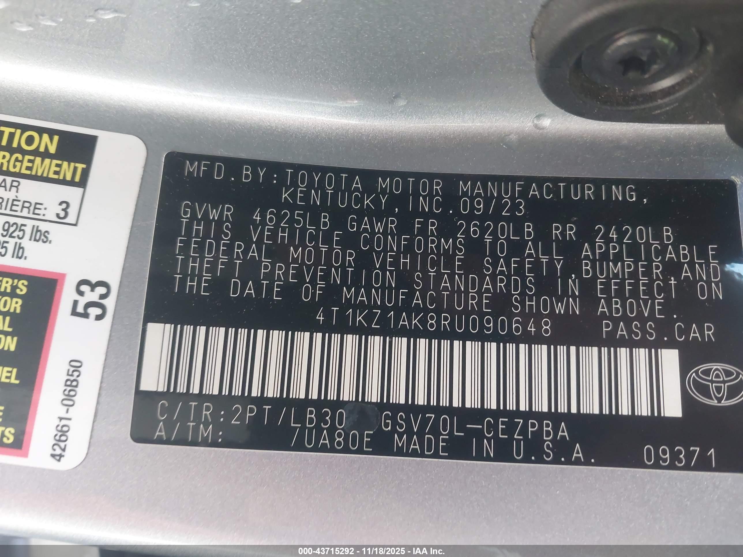 TOYOTA CAMRY image 9