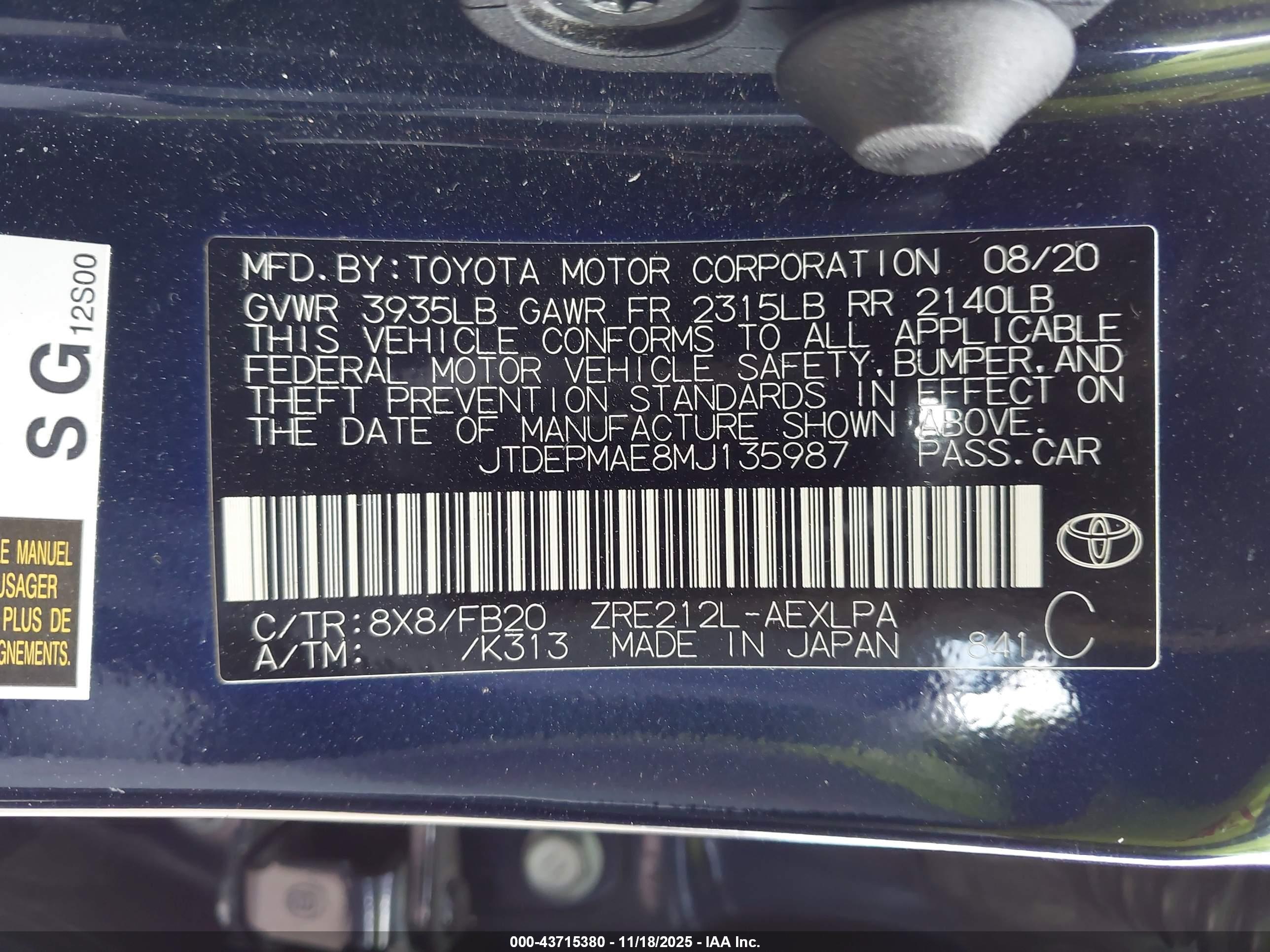 TOYOTA COROLLA image 9