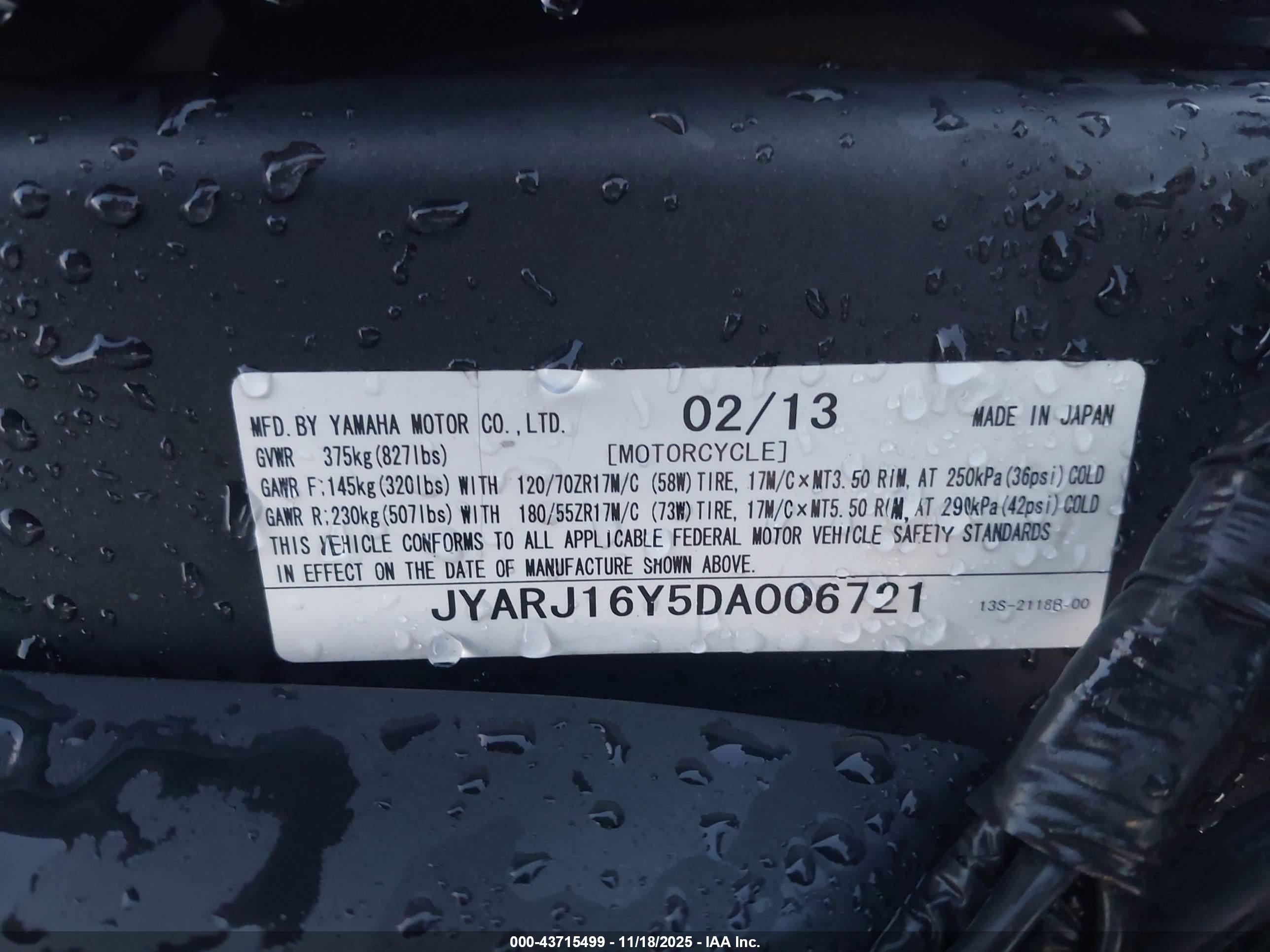 YAMAHA YZFR6 image 10