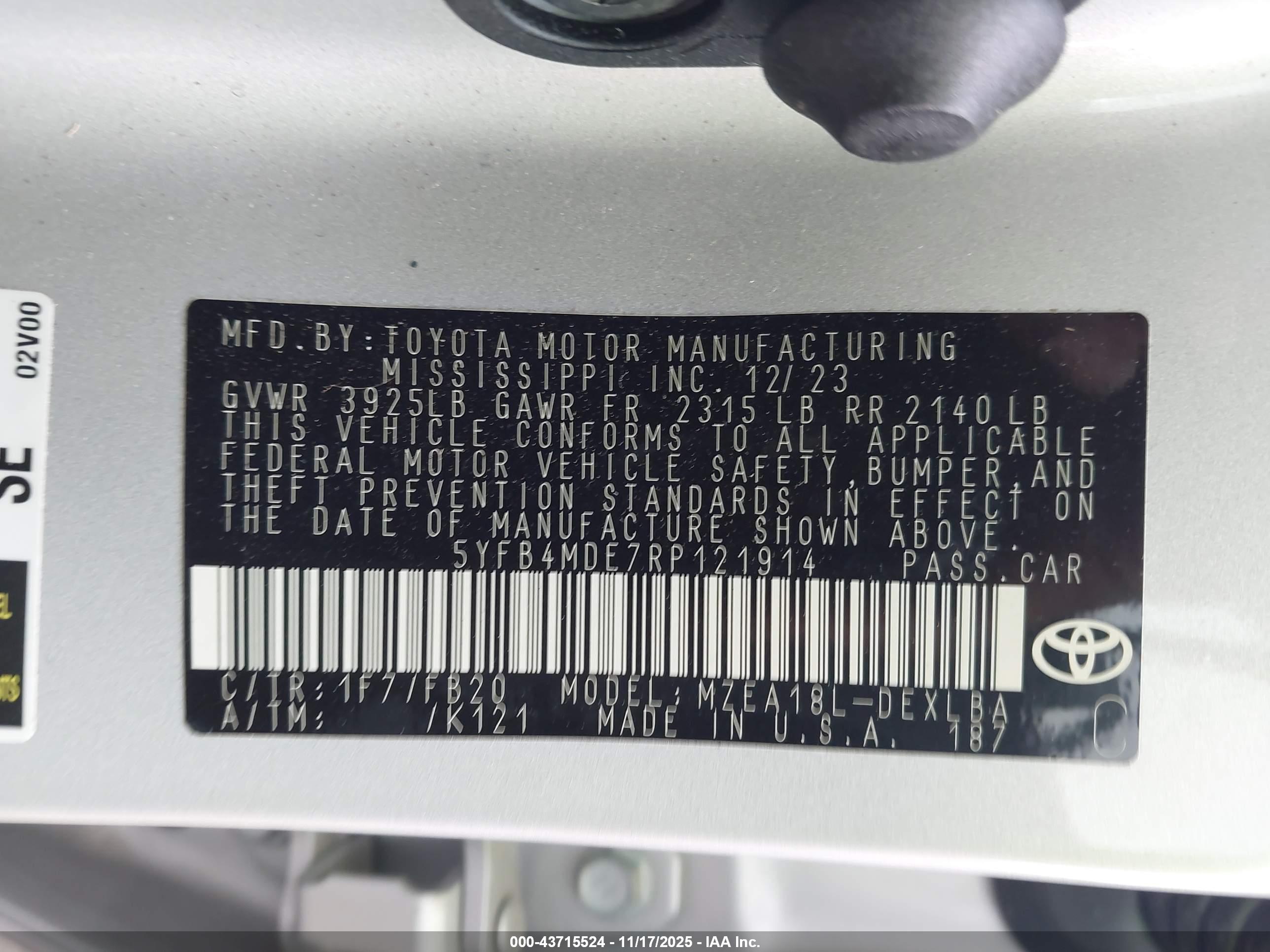 TOYOTA COROLLA image 9