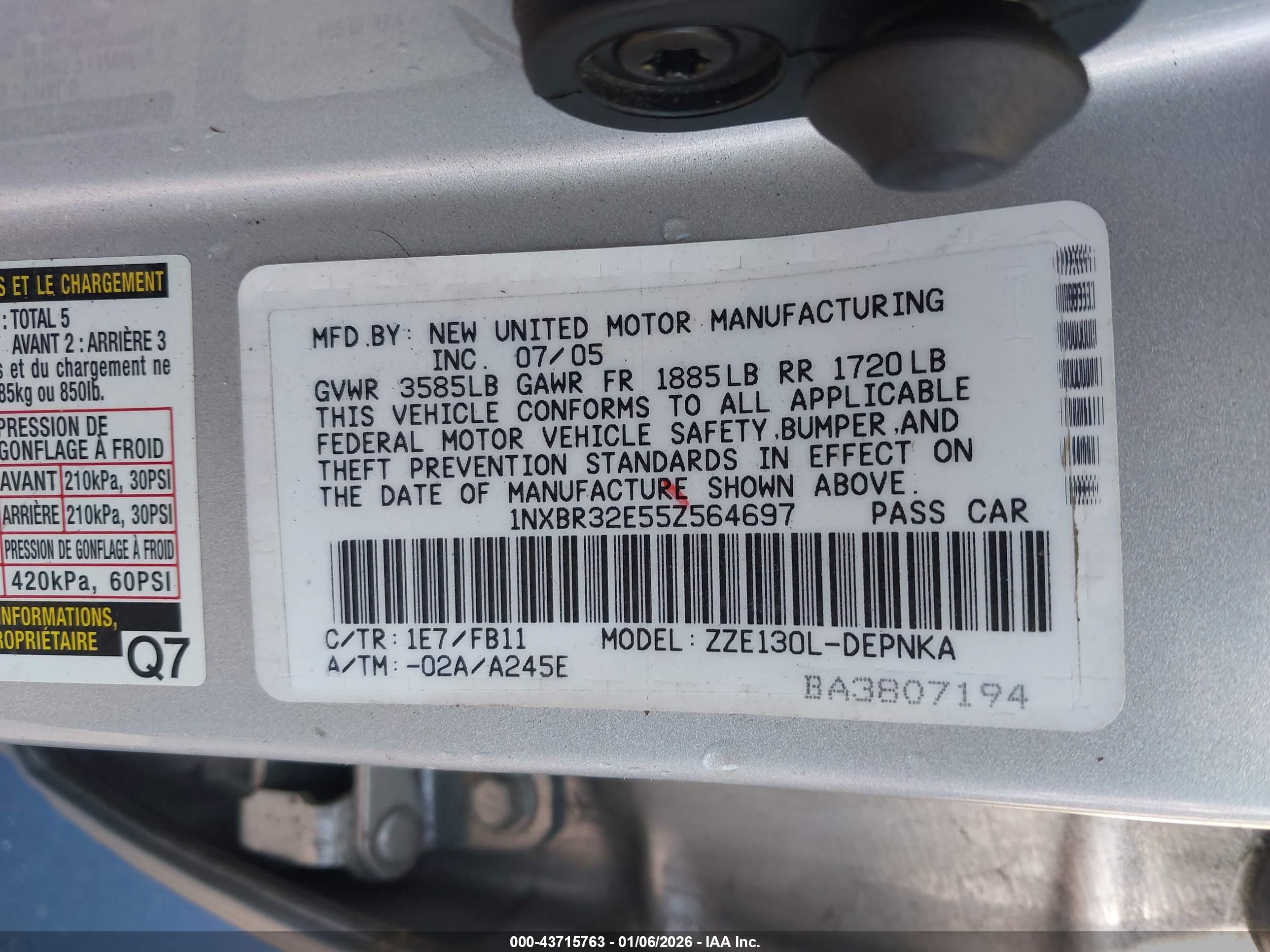 TOYOTA COROLLA image 9