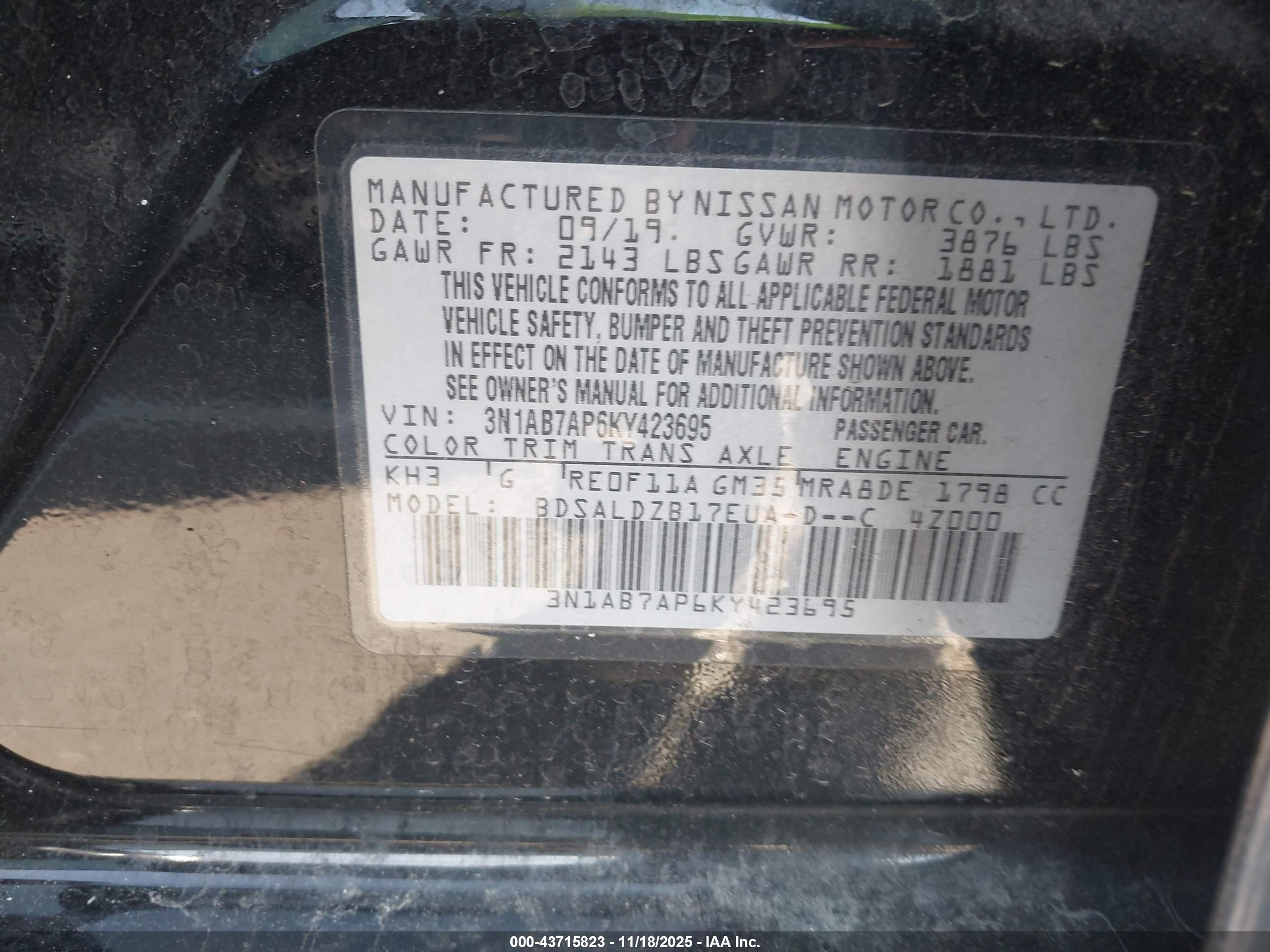 NISSAN SENTRA image 9