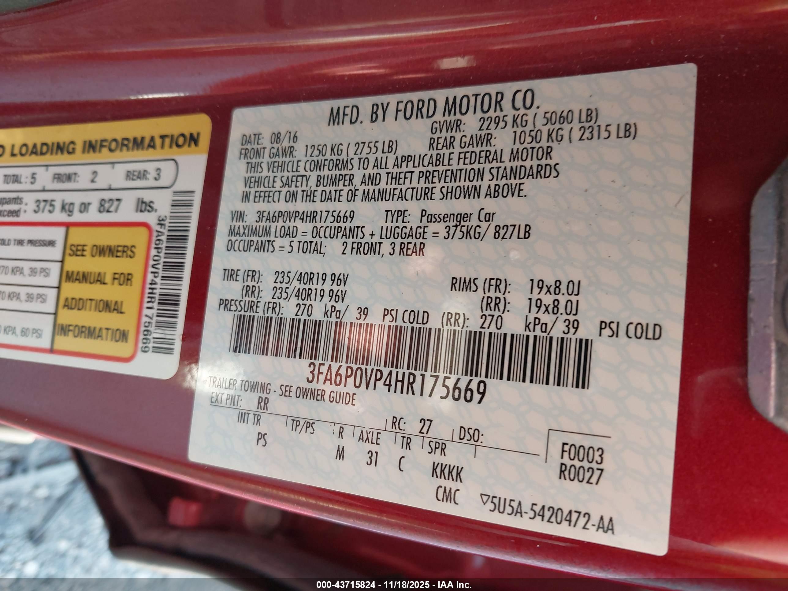 FORD FUSION image 9