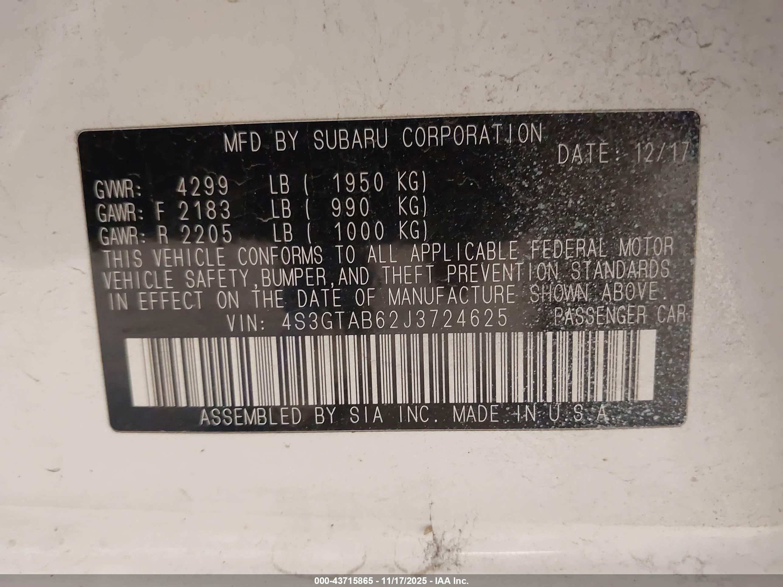 SUBARU IMPREZA image 9
