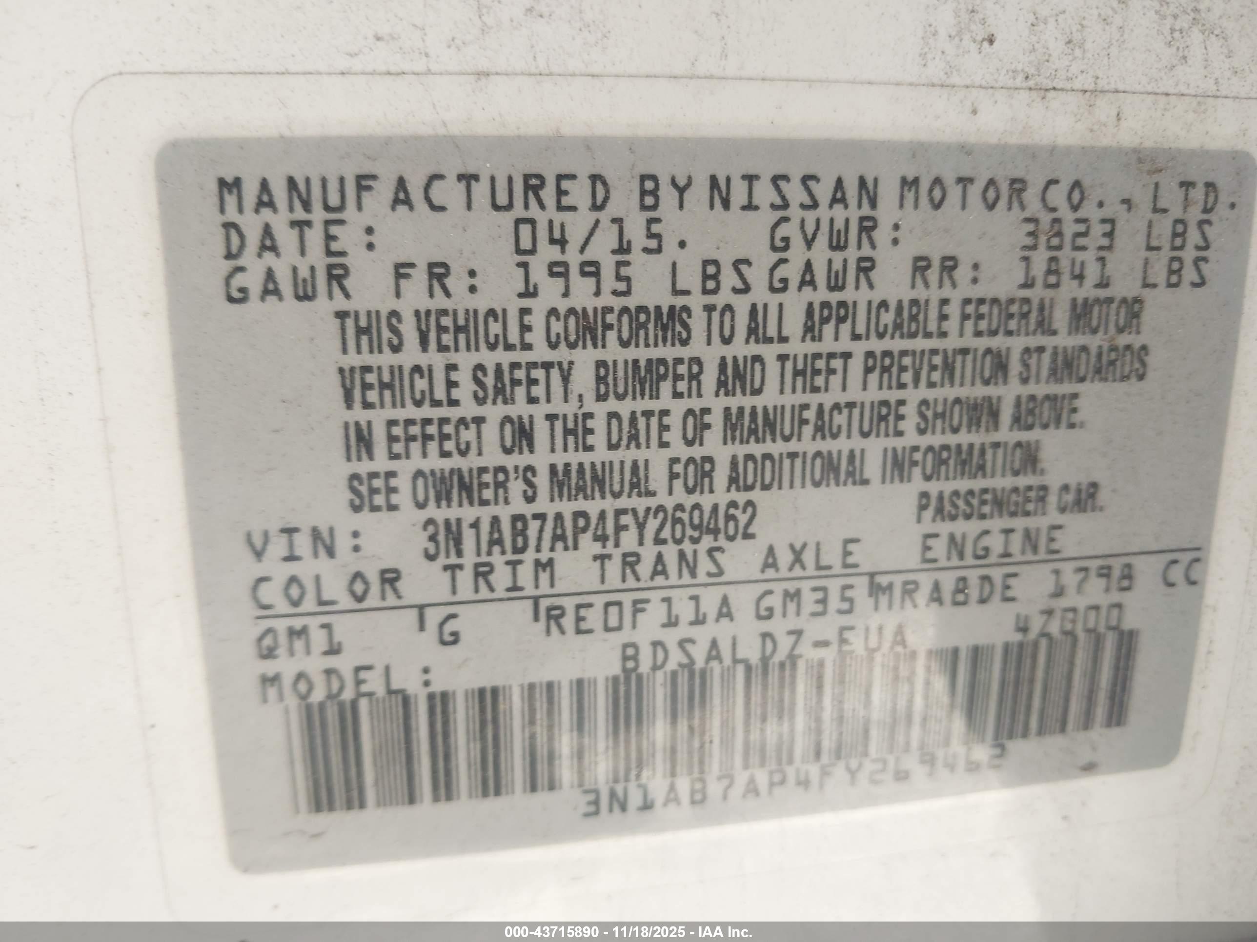 NISSAN SENTRA image 9