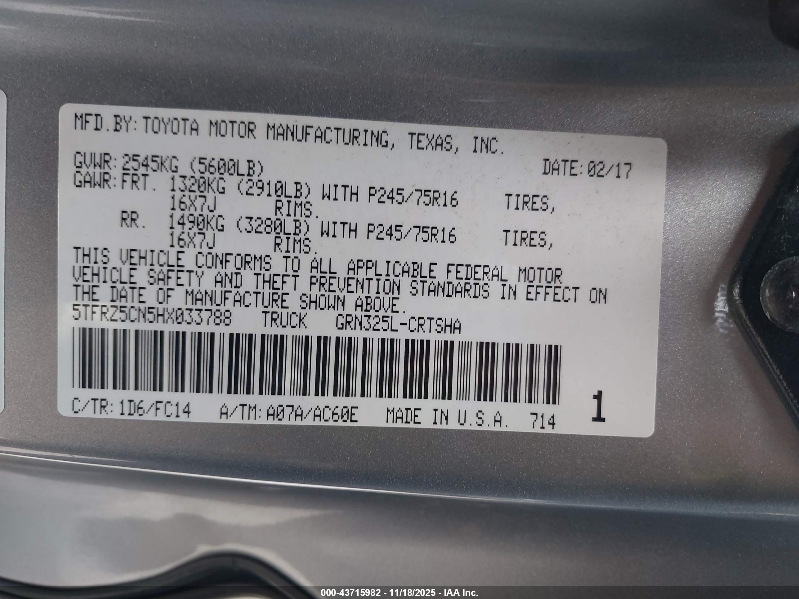 TOYOTA TACOMA image 9