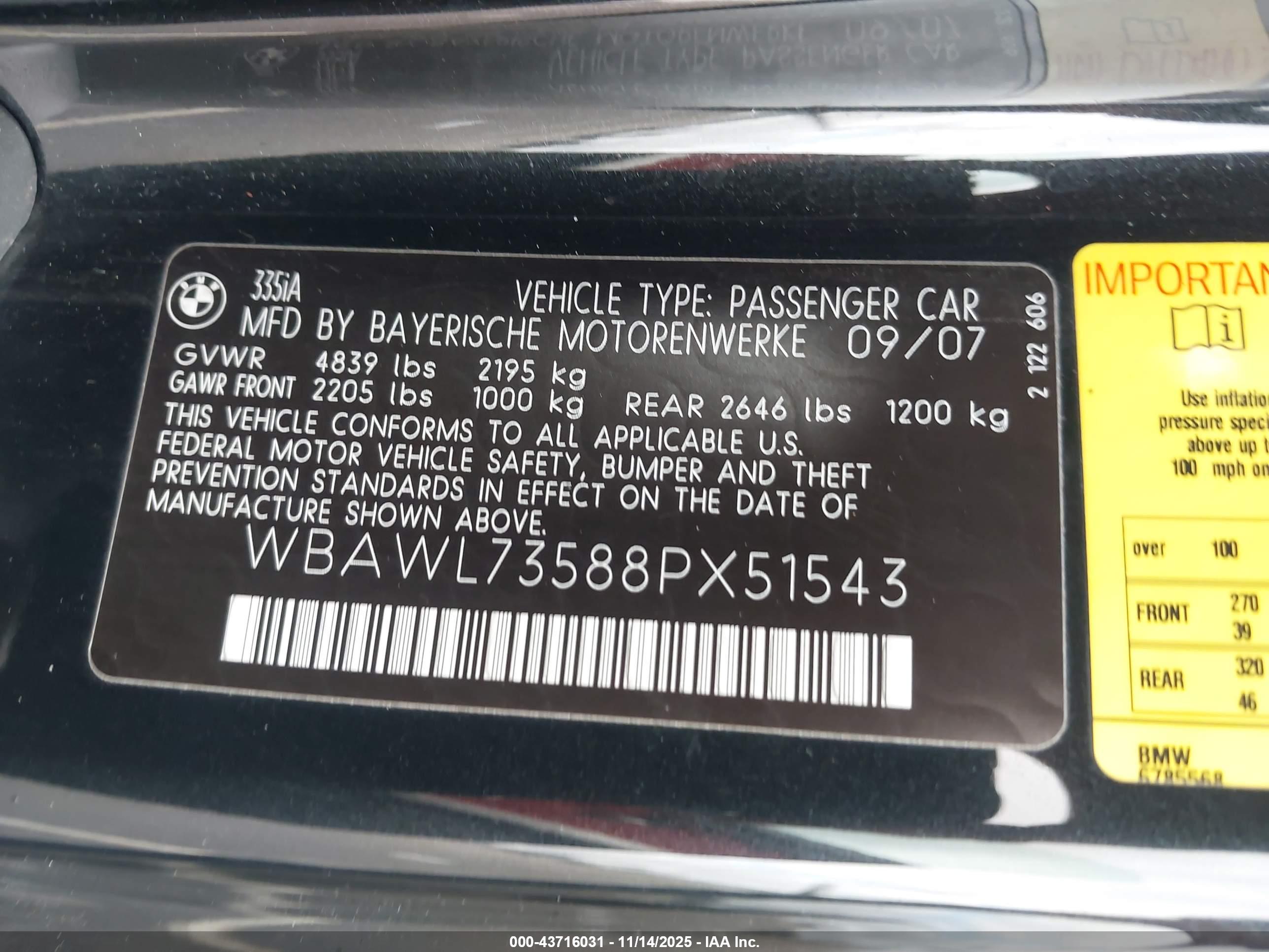 BMW 335I image 9