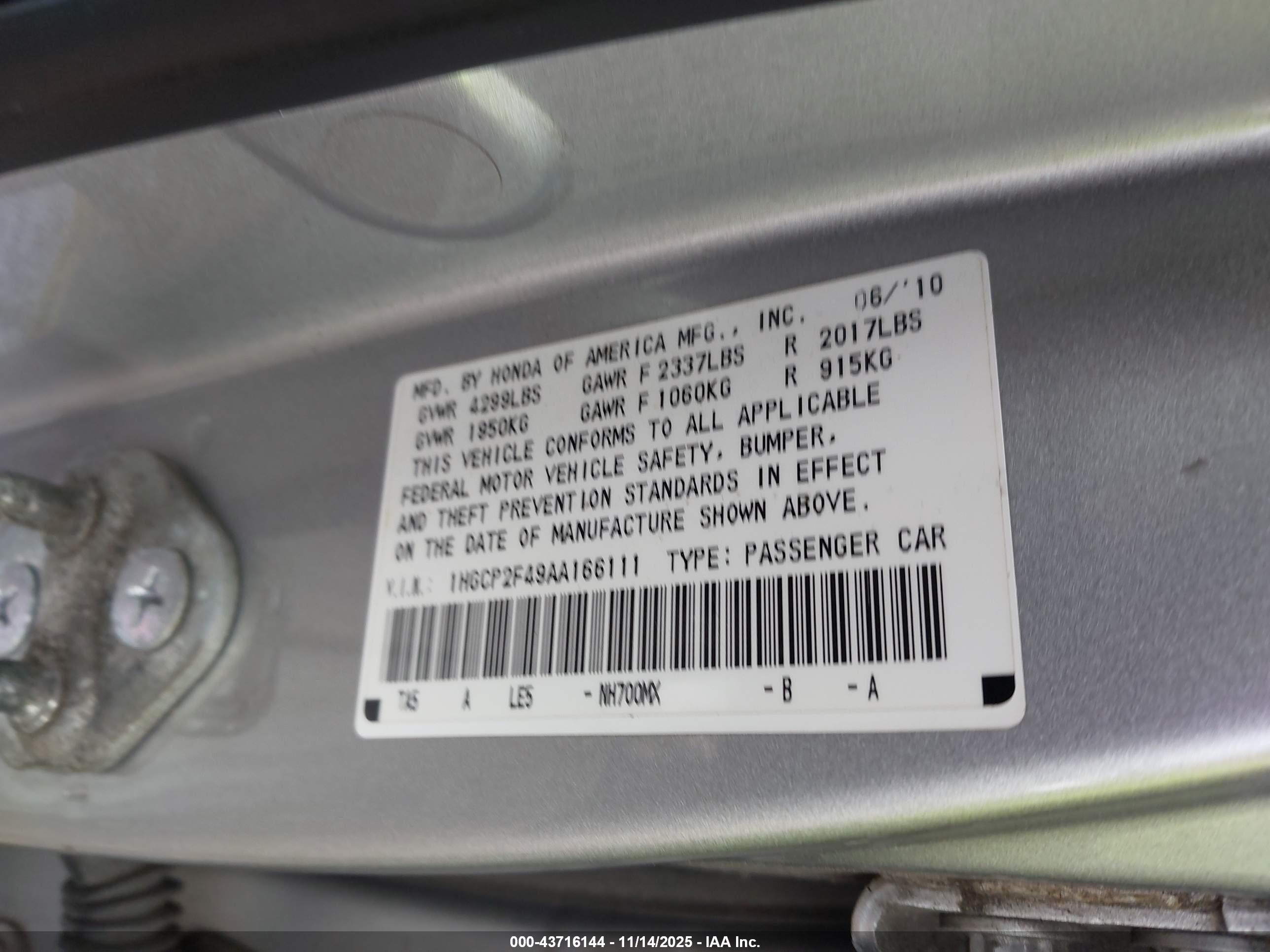 HONDA ACCORD image 9