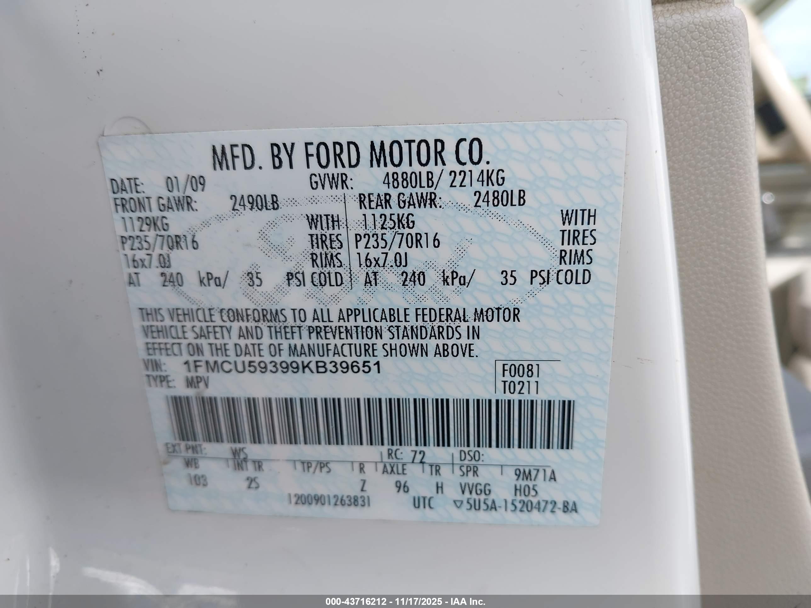 FORD ESCAPE image 9