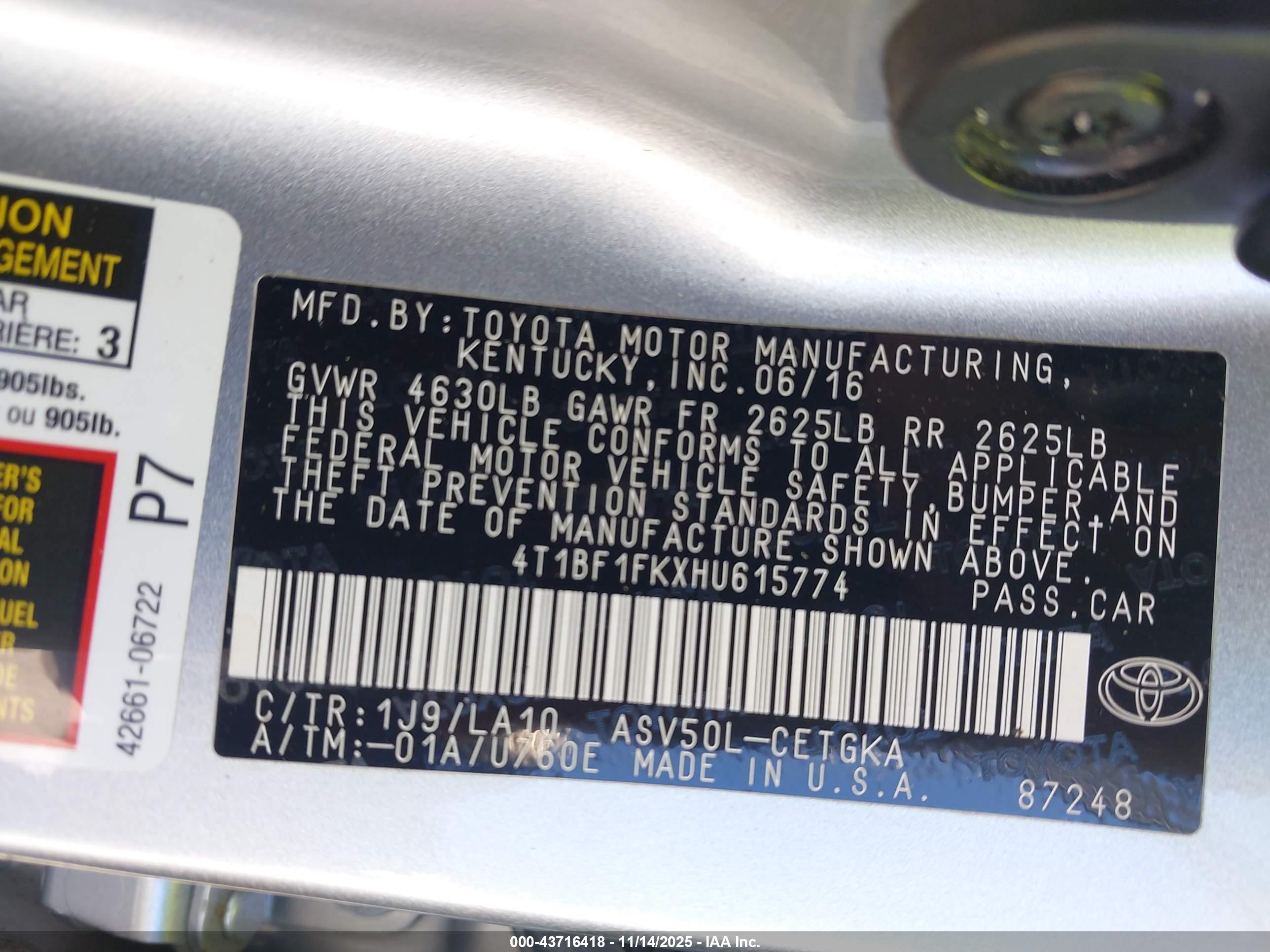 TOYOTA CAMRY image 9