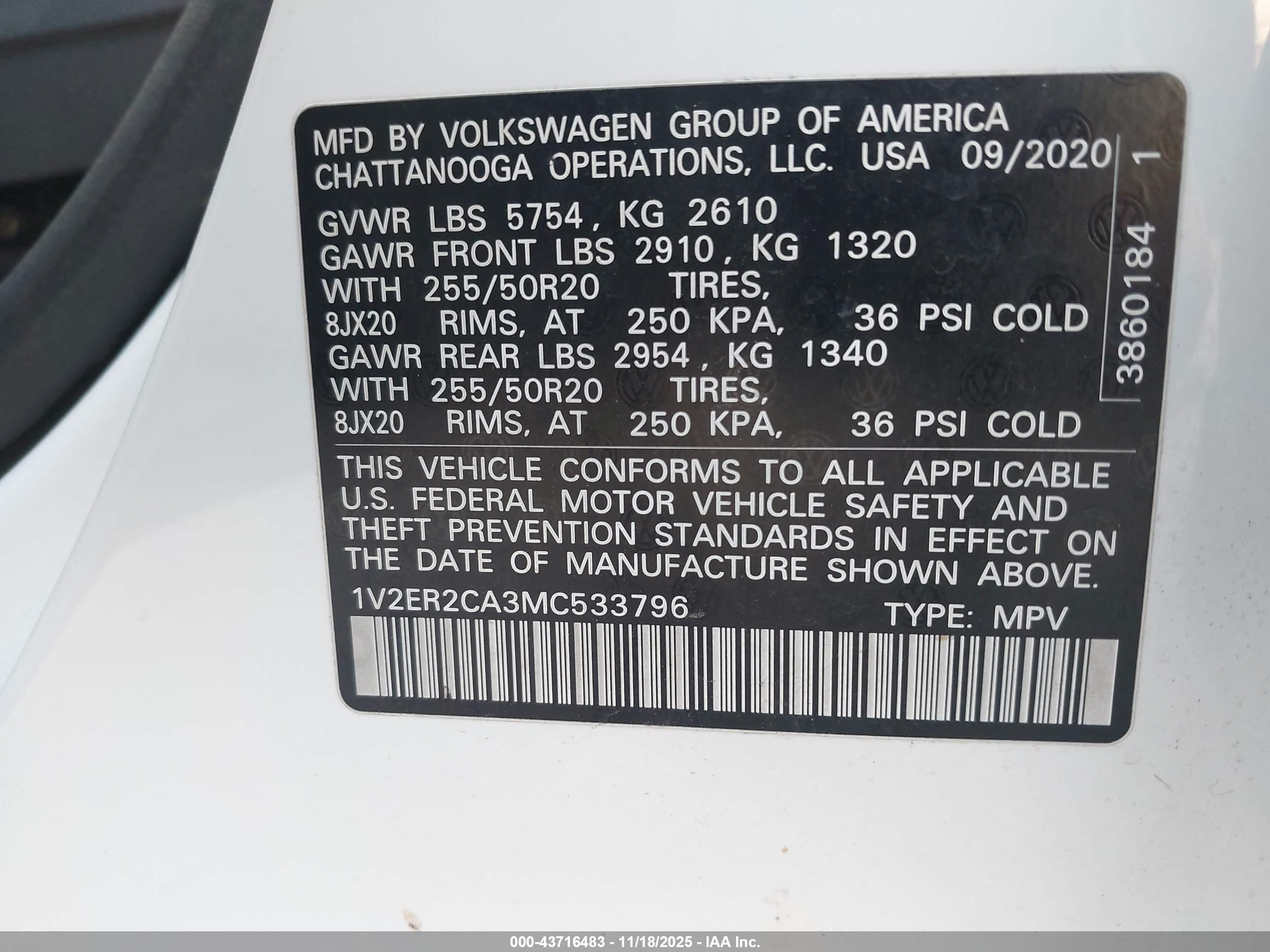 VOLKSWAGEN ATLAS image 9