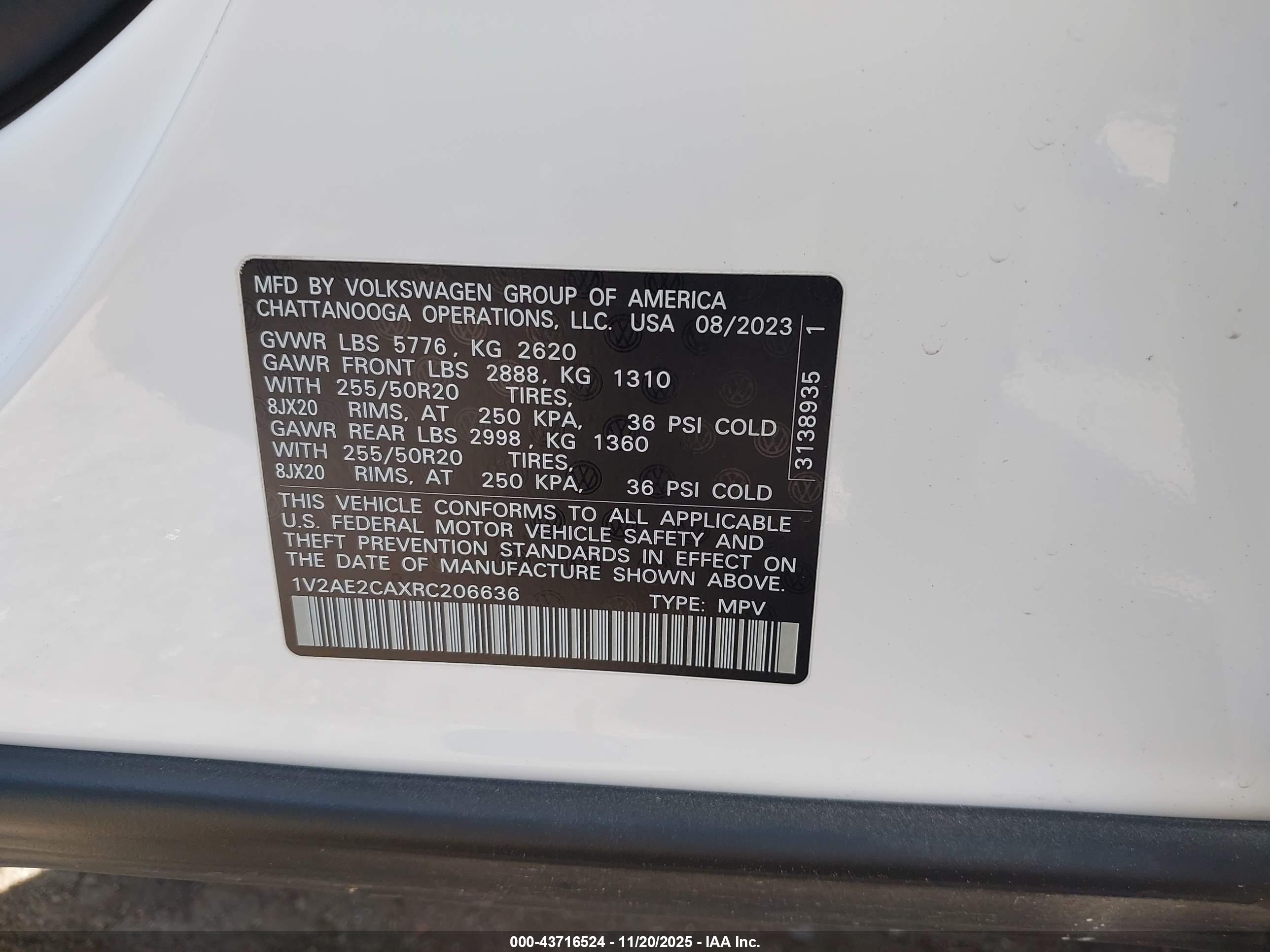 VOLKSWAGEN ATLAS image 9