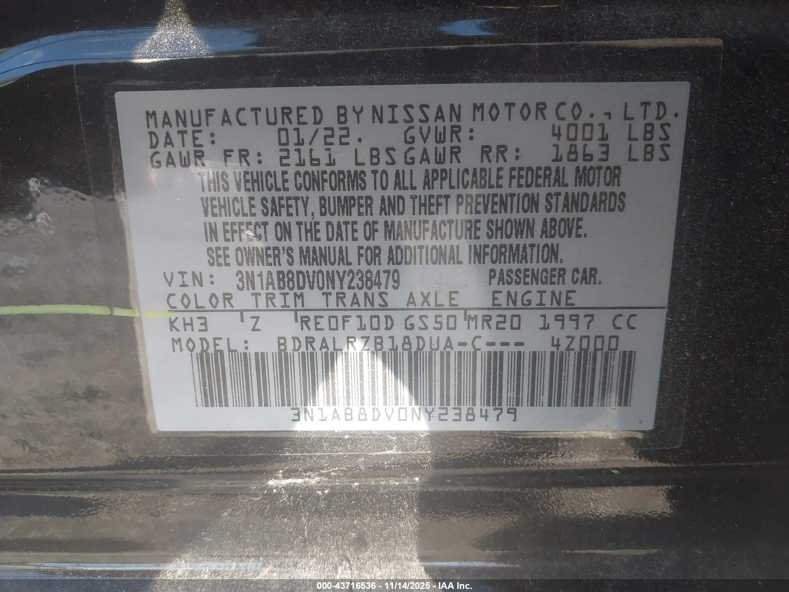 NISSAN SENTRA image 9
