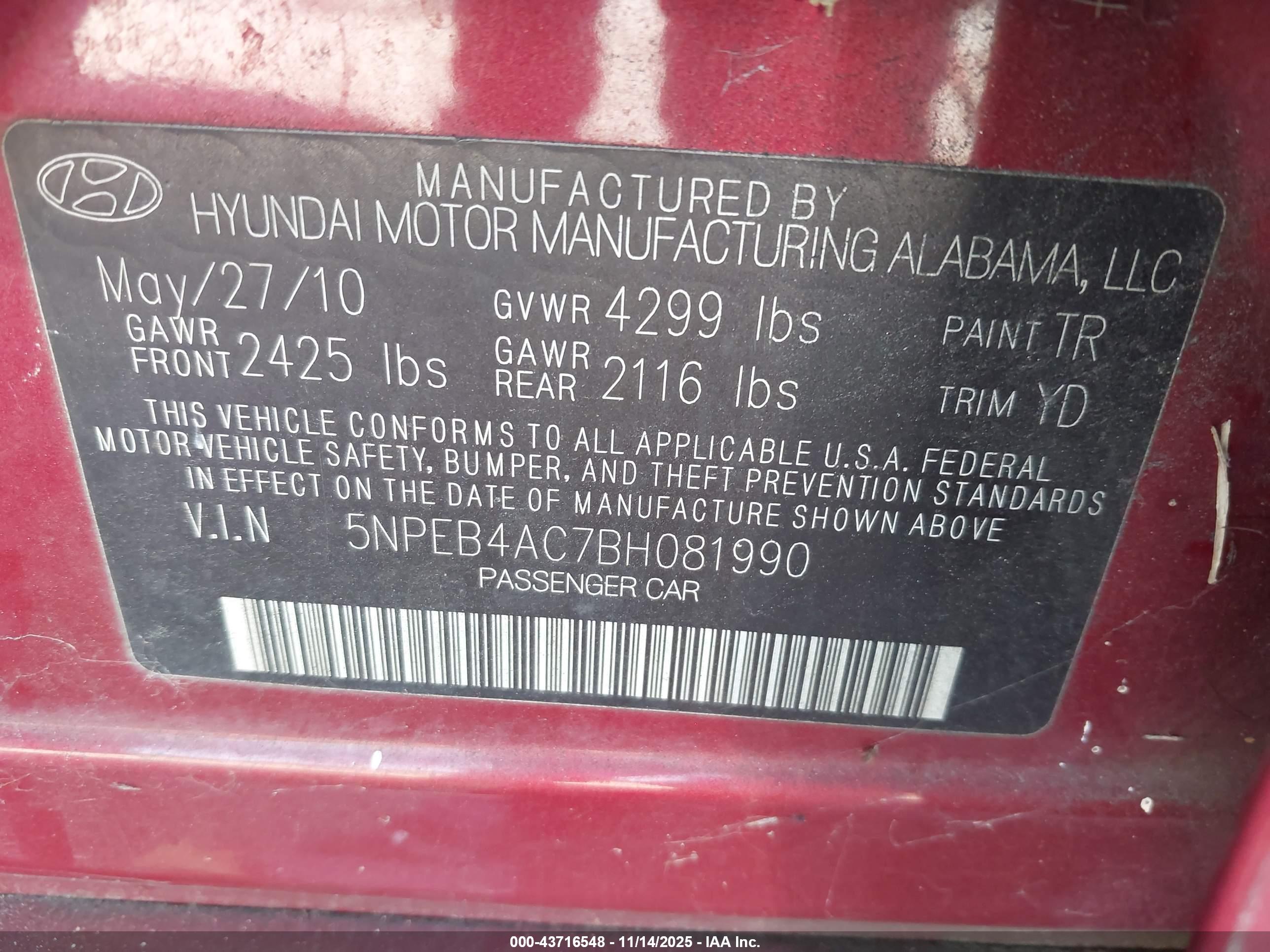 HYUNDAI SONATA image 9