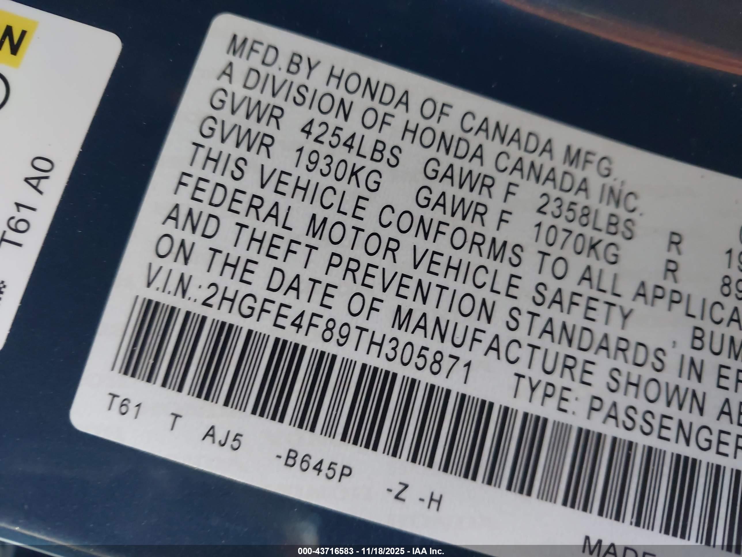 HONDA CIVIC image 9