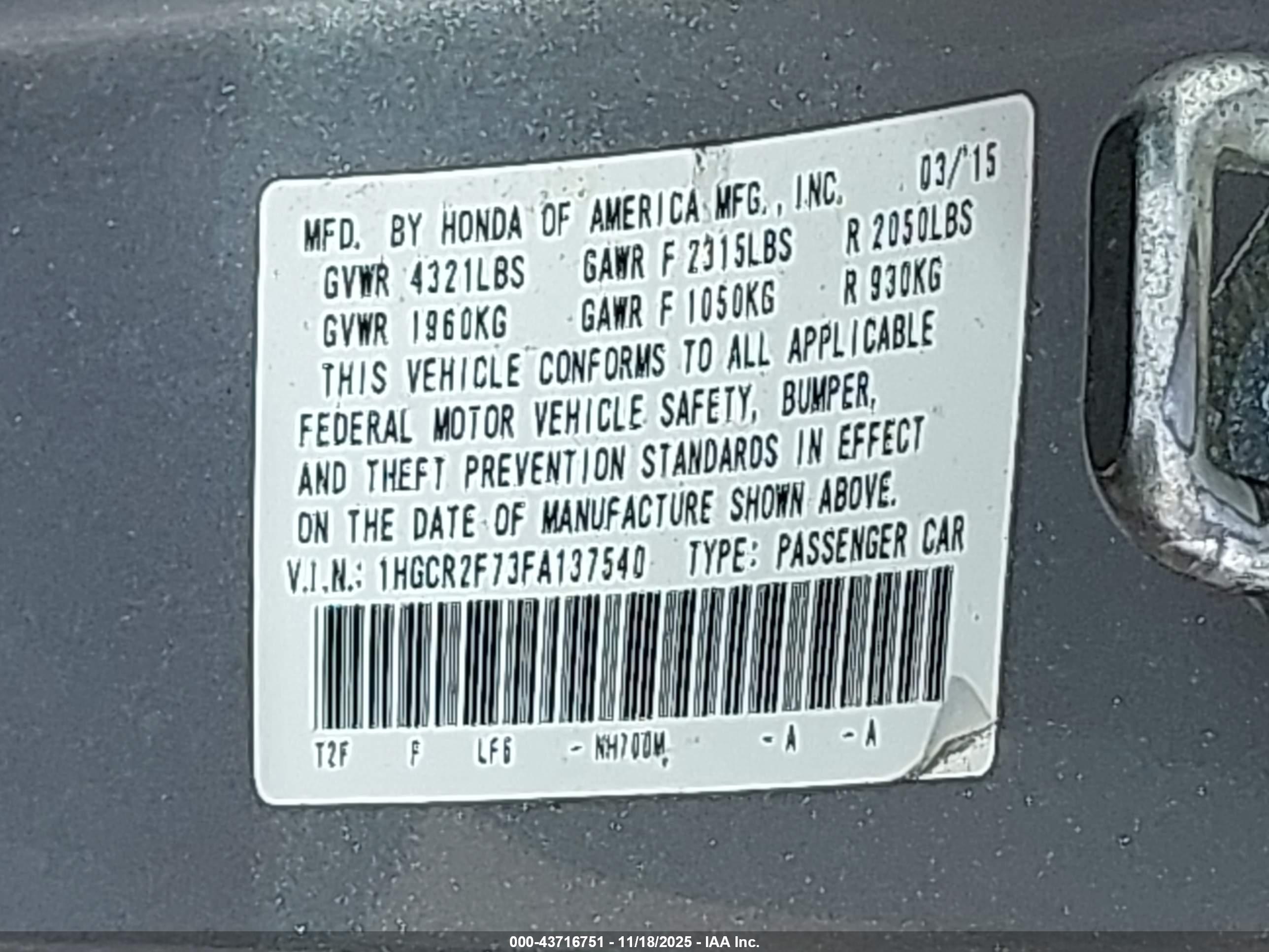 HONDA ACCORD image 9
