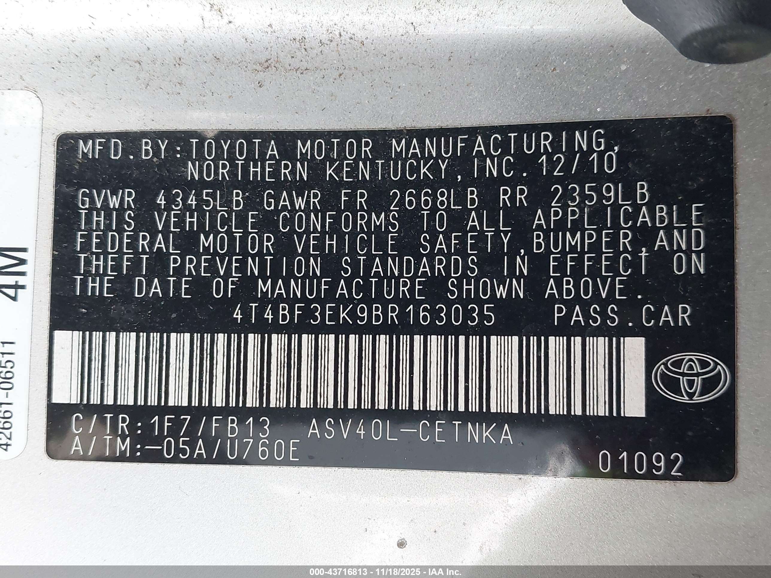 TOYOTA CAMRY image 9