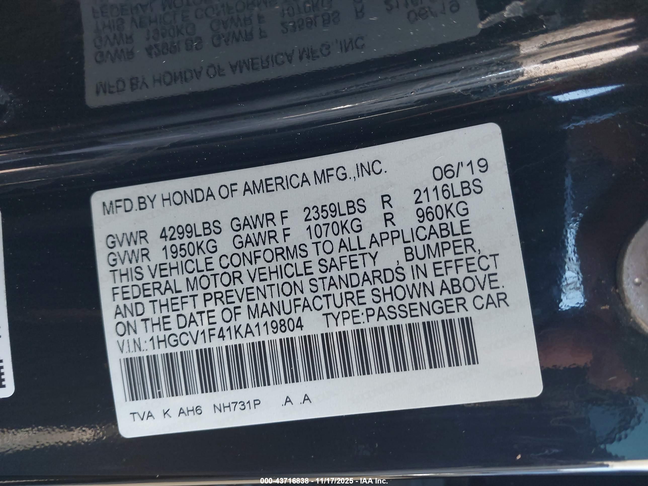 HONDA ACCORD image 9