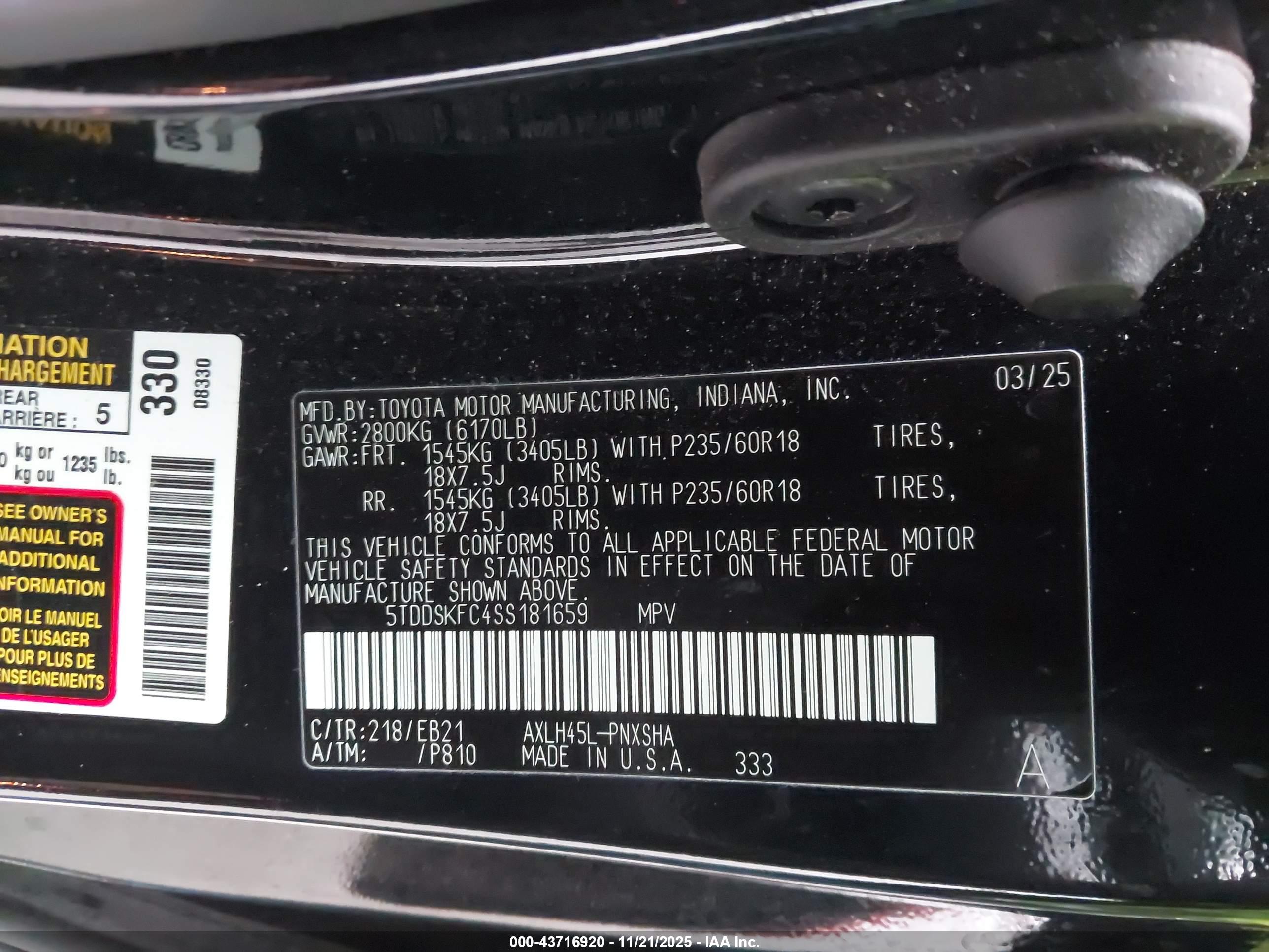 TOYOTA SIENNA image 9