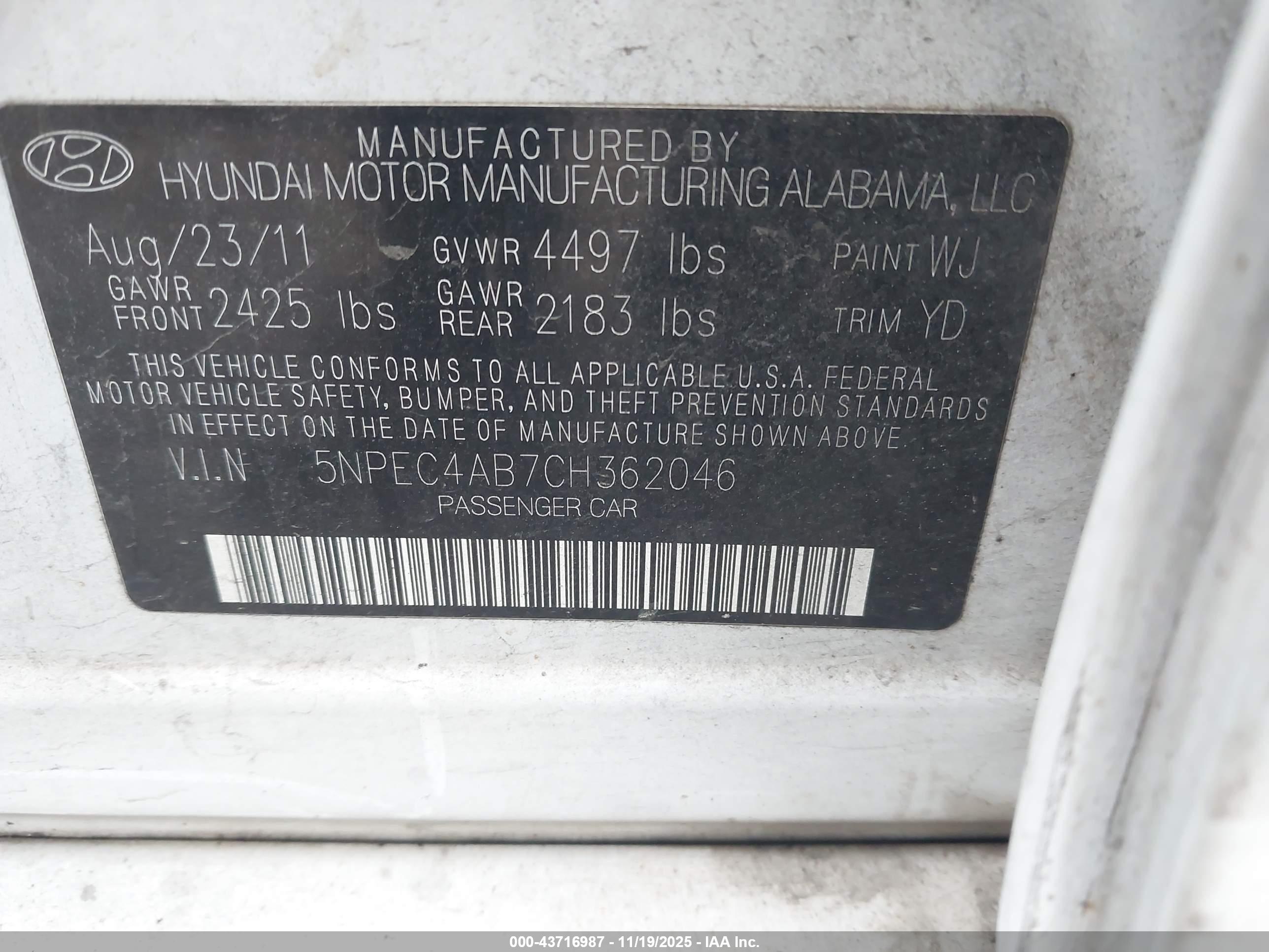 HYUNDAI SONATA image 9