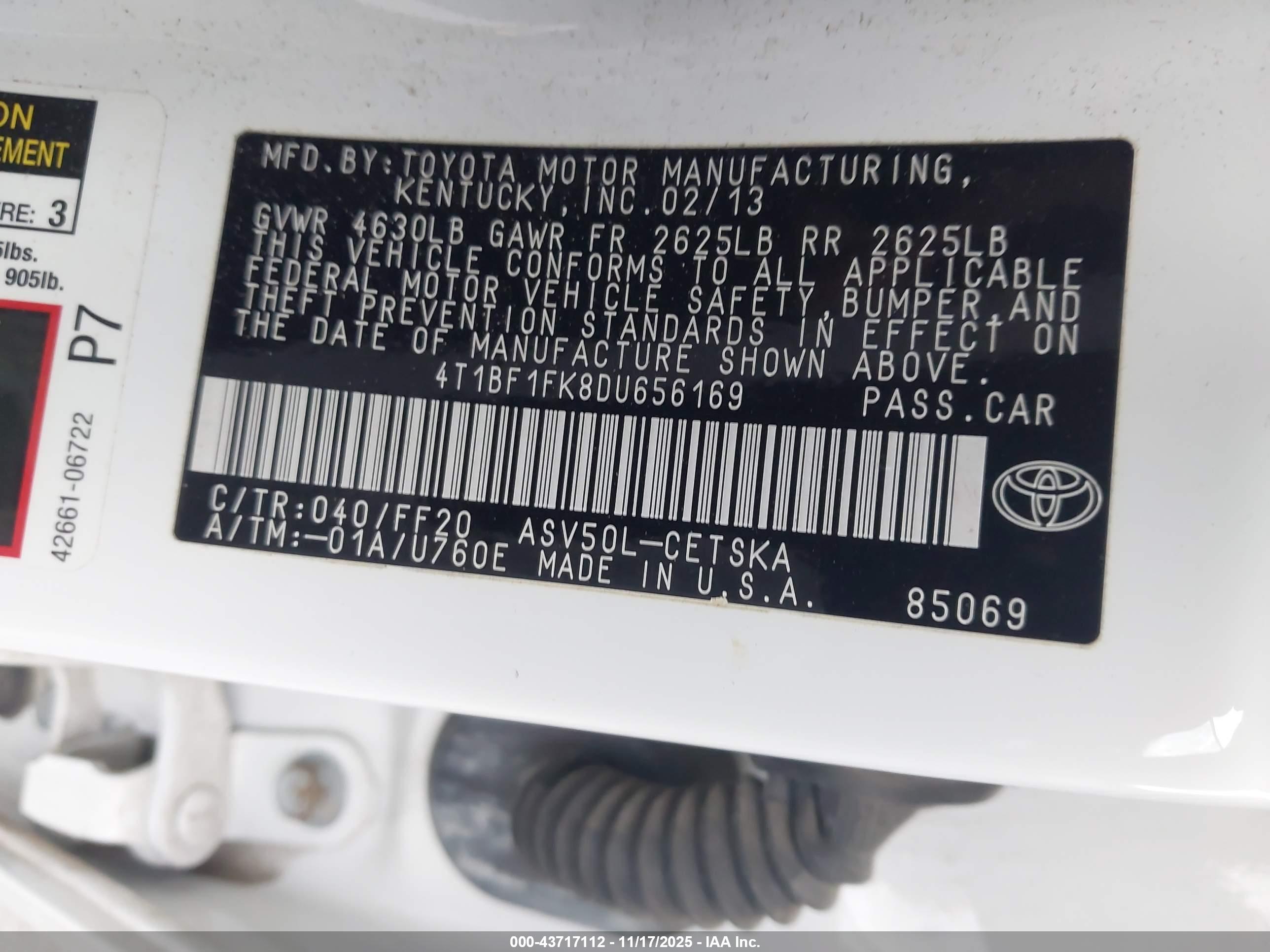 TOYOTA CAMRY image 9