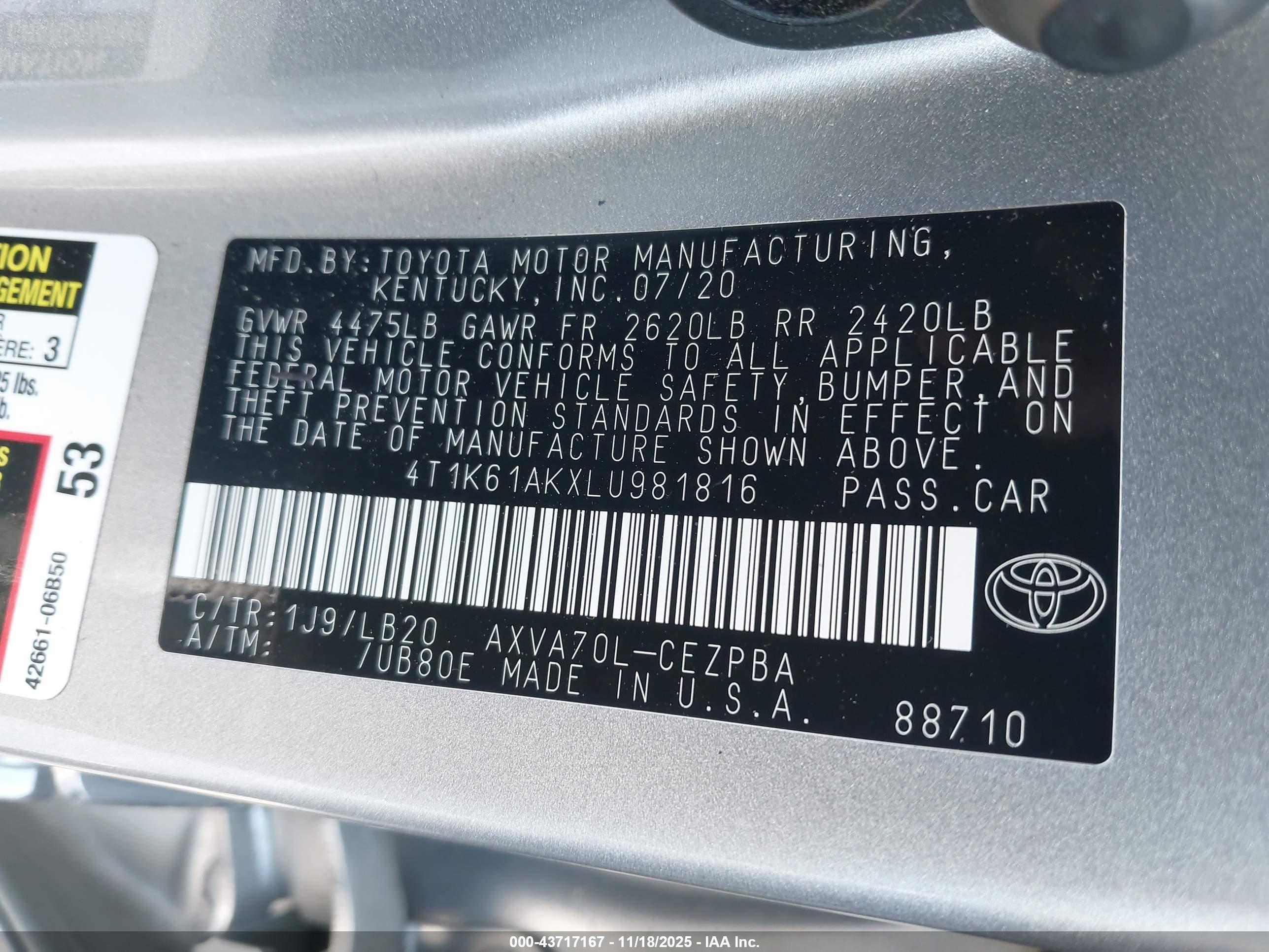 TOYOTA CAMRY image 9