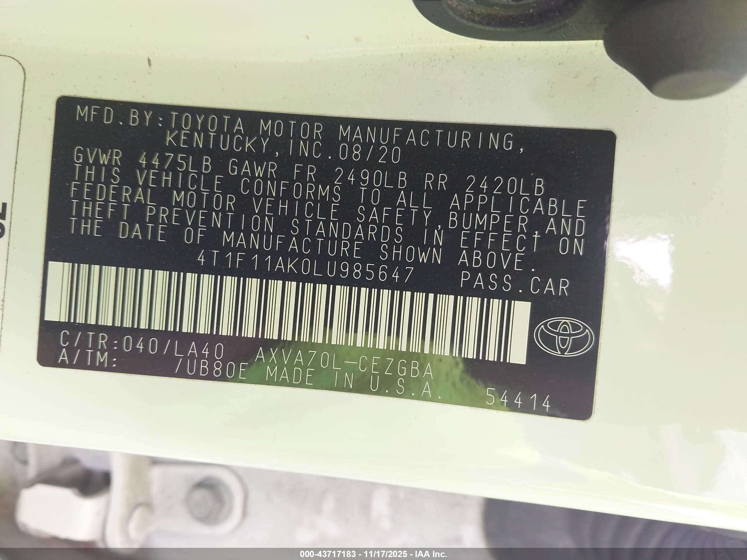 TOYOTA CAMRY image 9