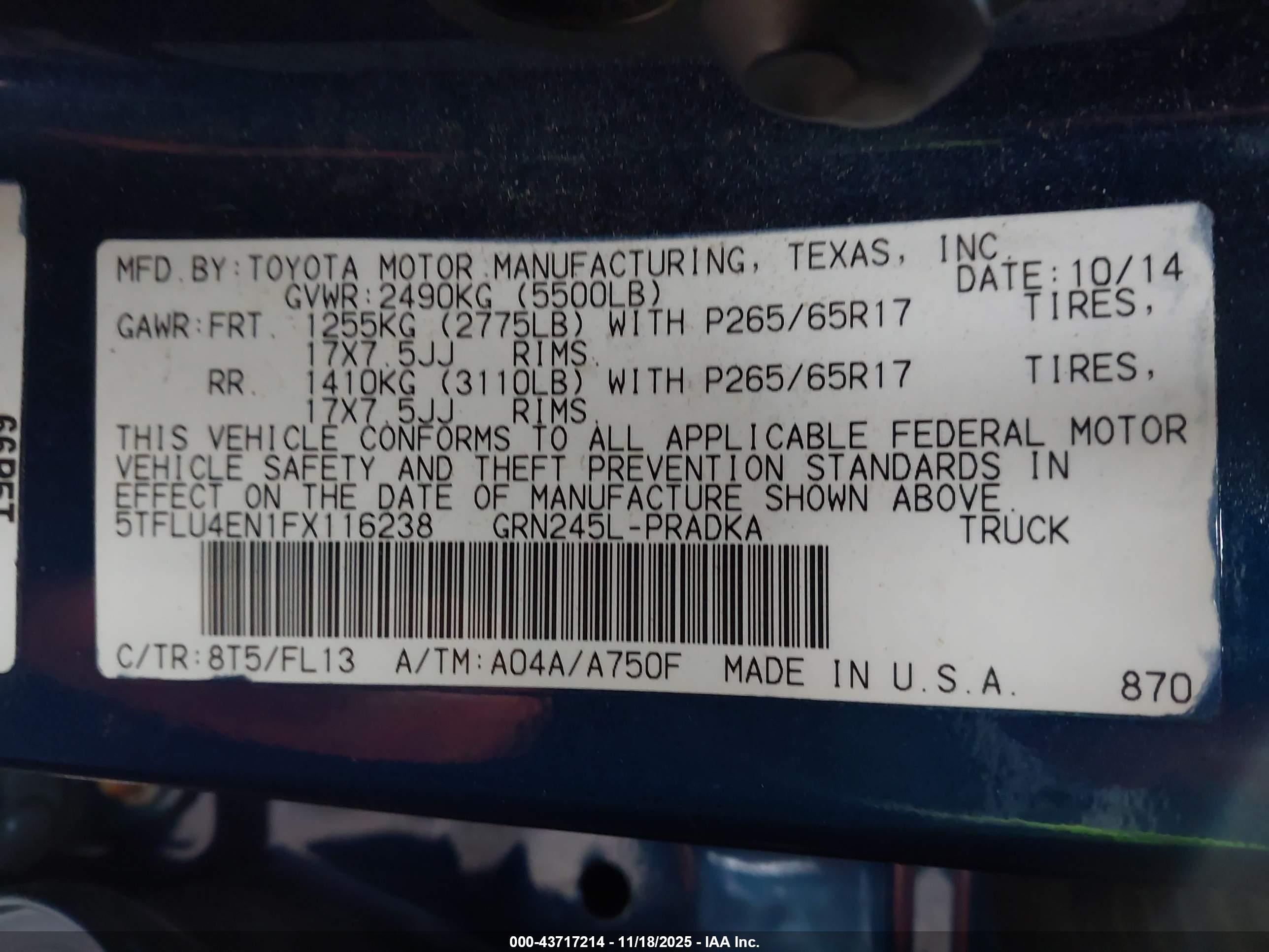 TOYOTA TACOMA image 9