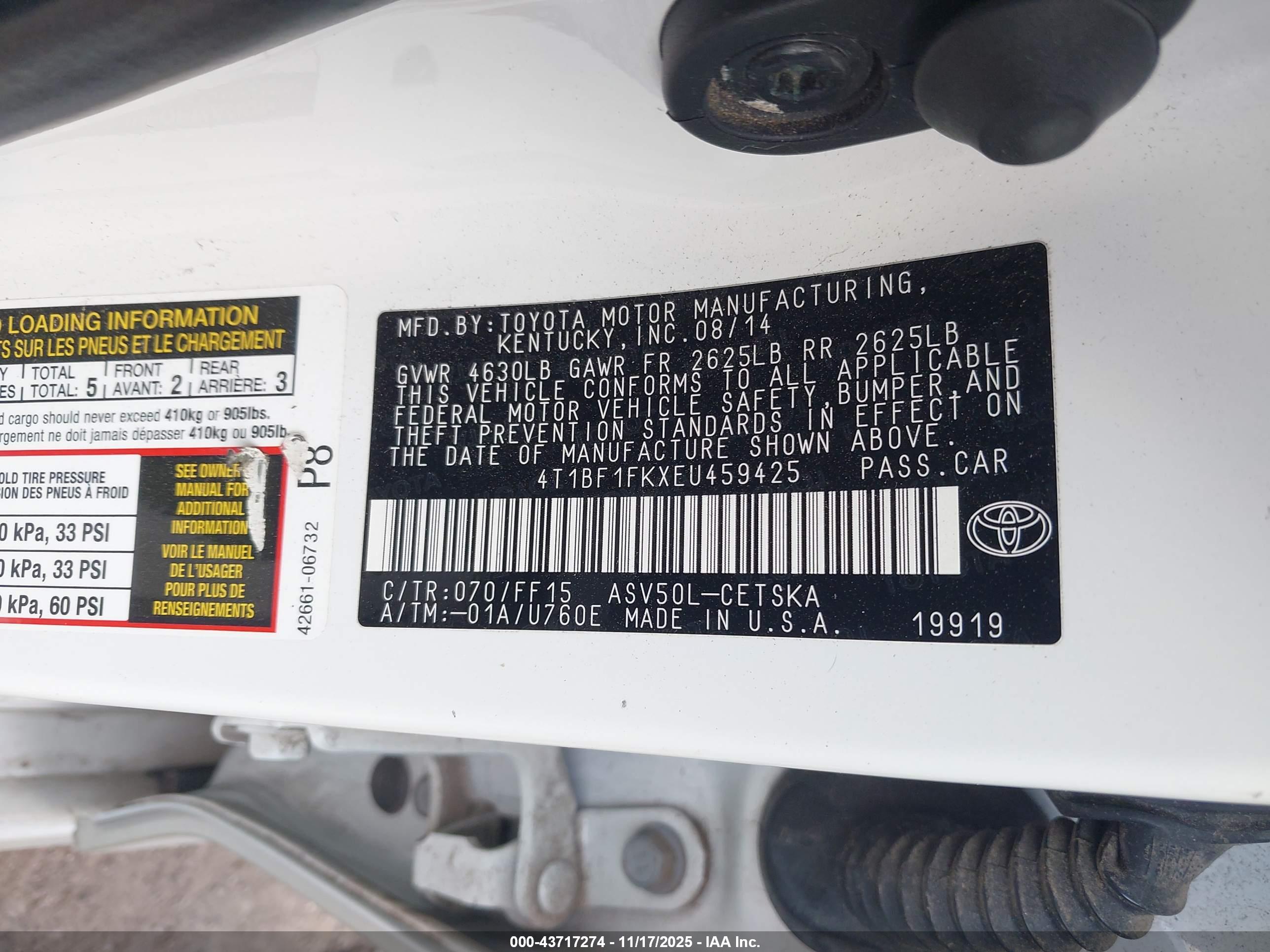TOYOTA CAMRY image 9