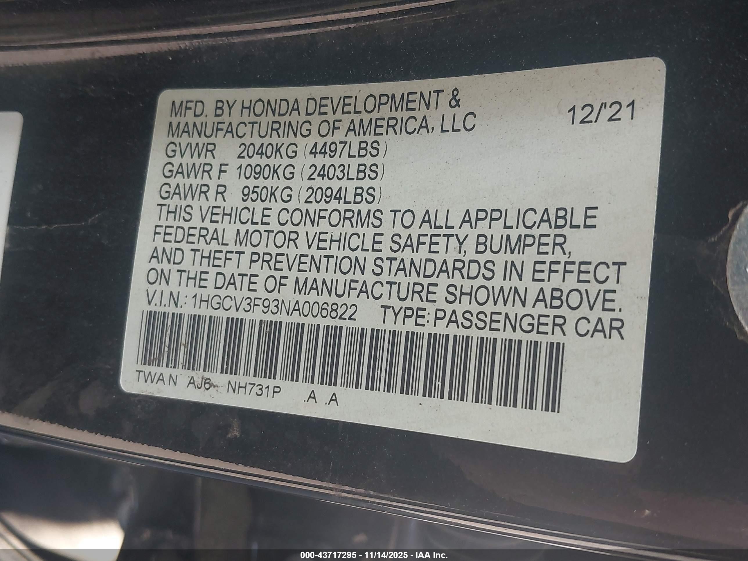 HONDA ACCORD image 9